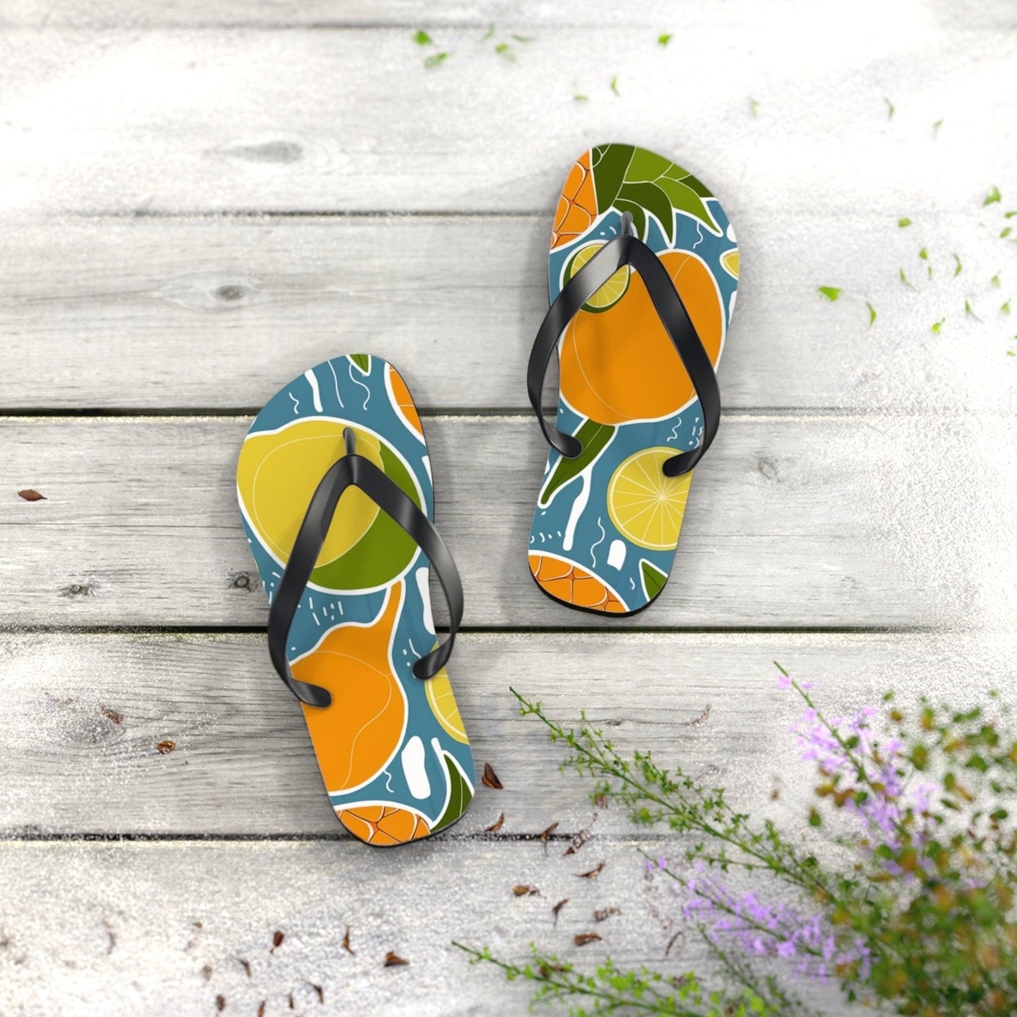 Tropical Fruit Inspired Flip Flops, Express Your Beach Loving Self - Coastal Collections