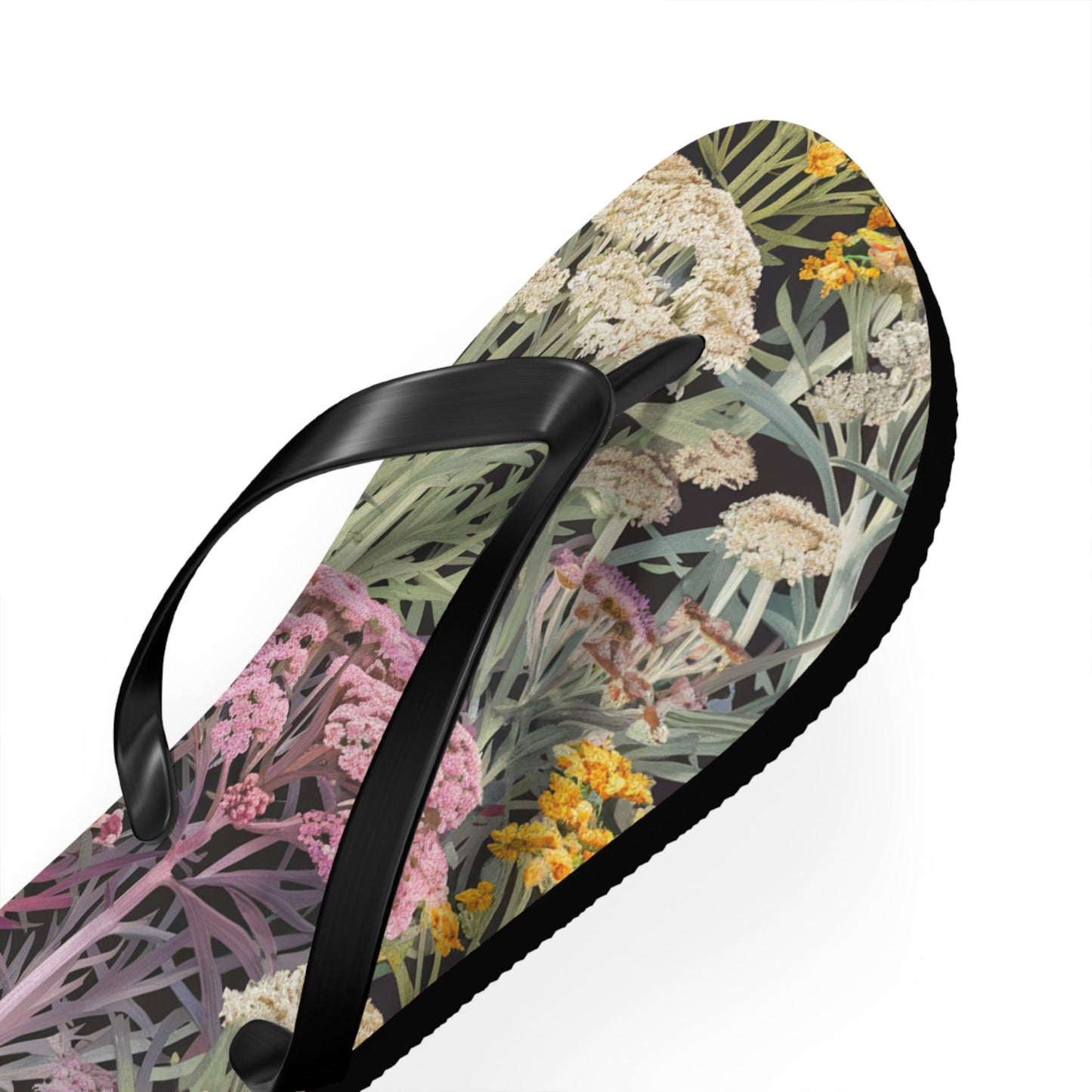 Yarrow Flower Inspired Flip Flops, Express Your Beach Loving Self - Coastal Collections