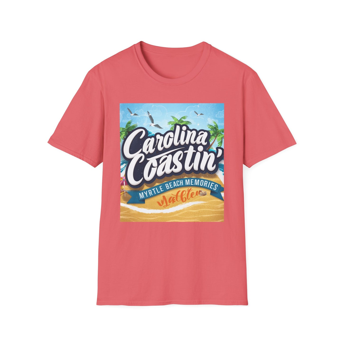 Carolina Coastin, Myrtle Beach - Unisex Softstyle T-Shirt