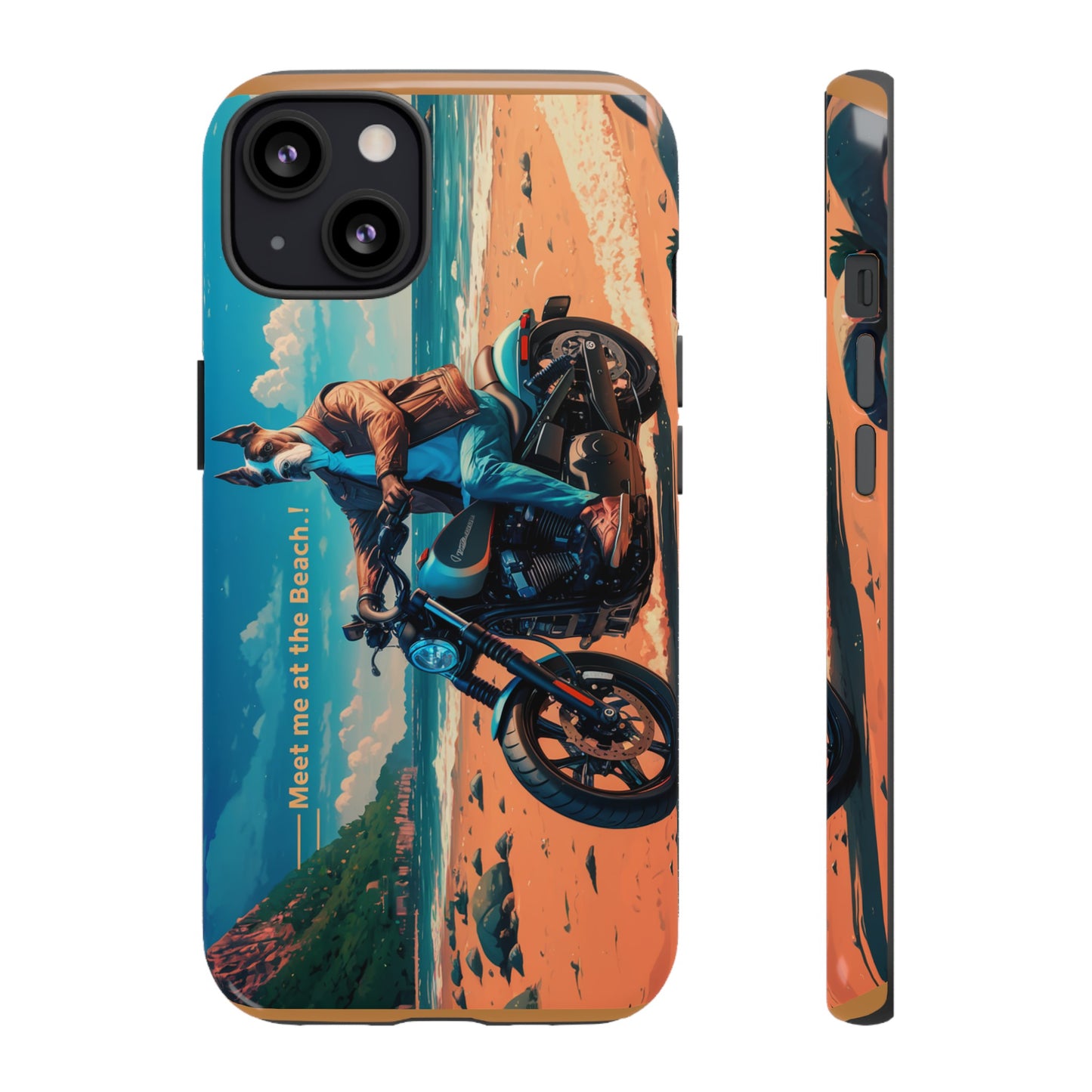 Let's Ride - Great Dane Biker Protective Phone Case