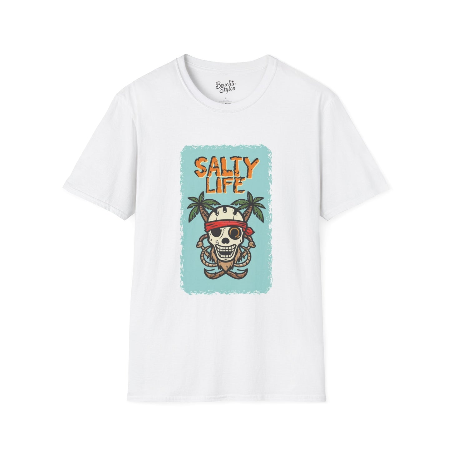 Salty Life Pirate - Unisex Softstyle T-Shirt