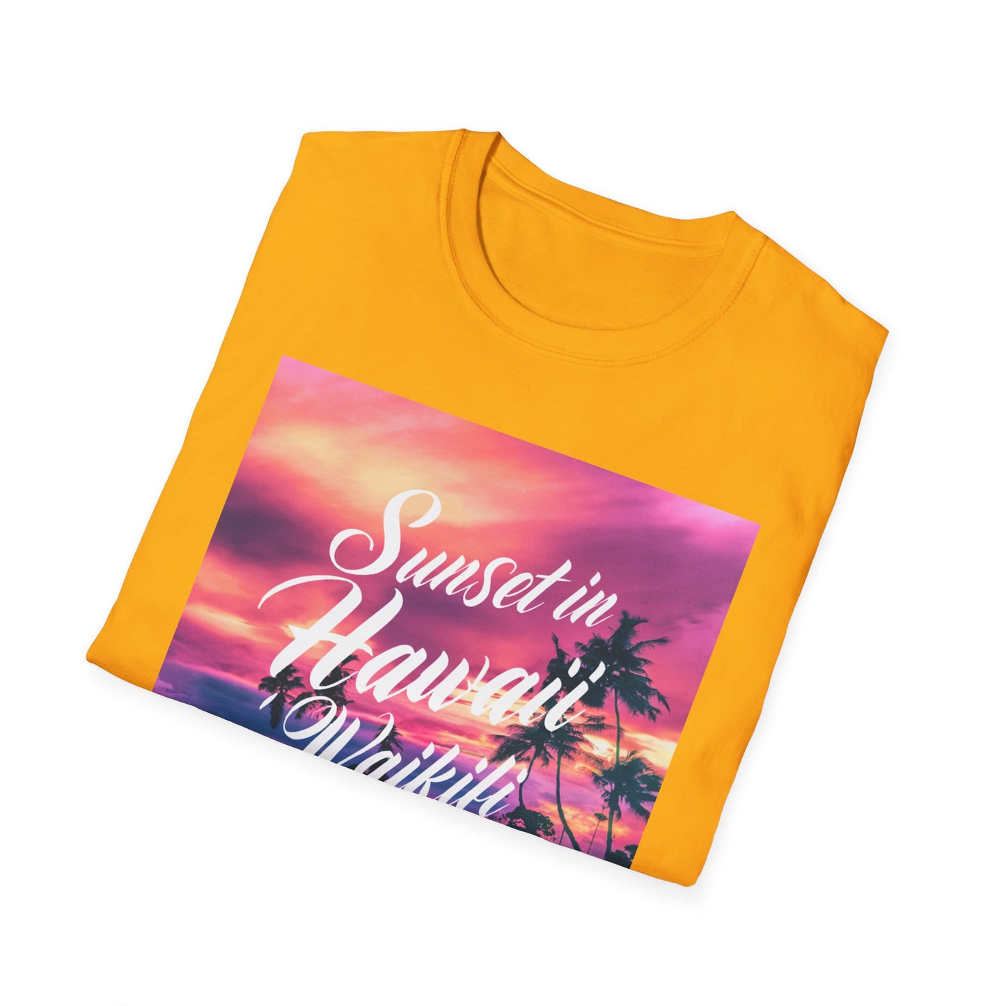 Hawaii Sunset, Wanderlust - Unisex Softstyle T-Shirt