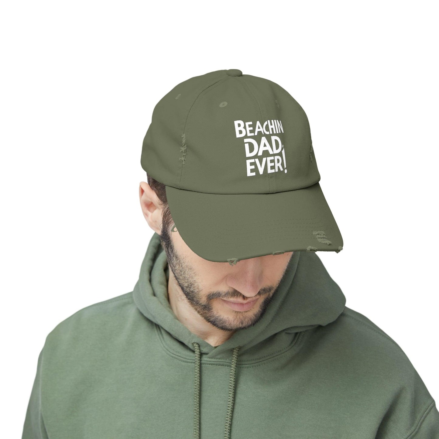 Beachin Dad Ever Distressed Cap - Coastal Collections