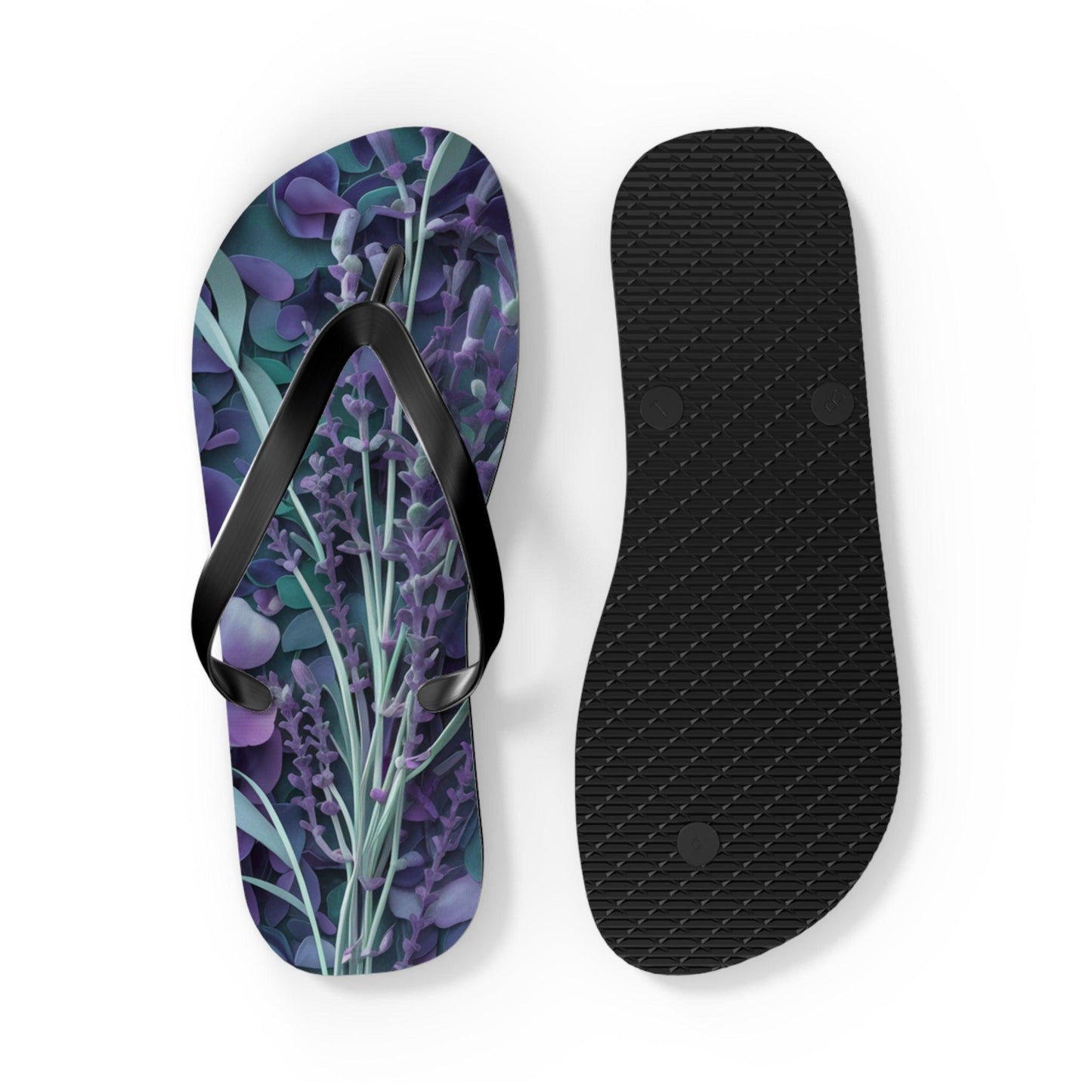 Lavendar Inspired Flip Flops, Express Your Beach Loving Self - Coastal Collections