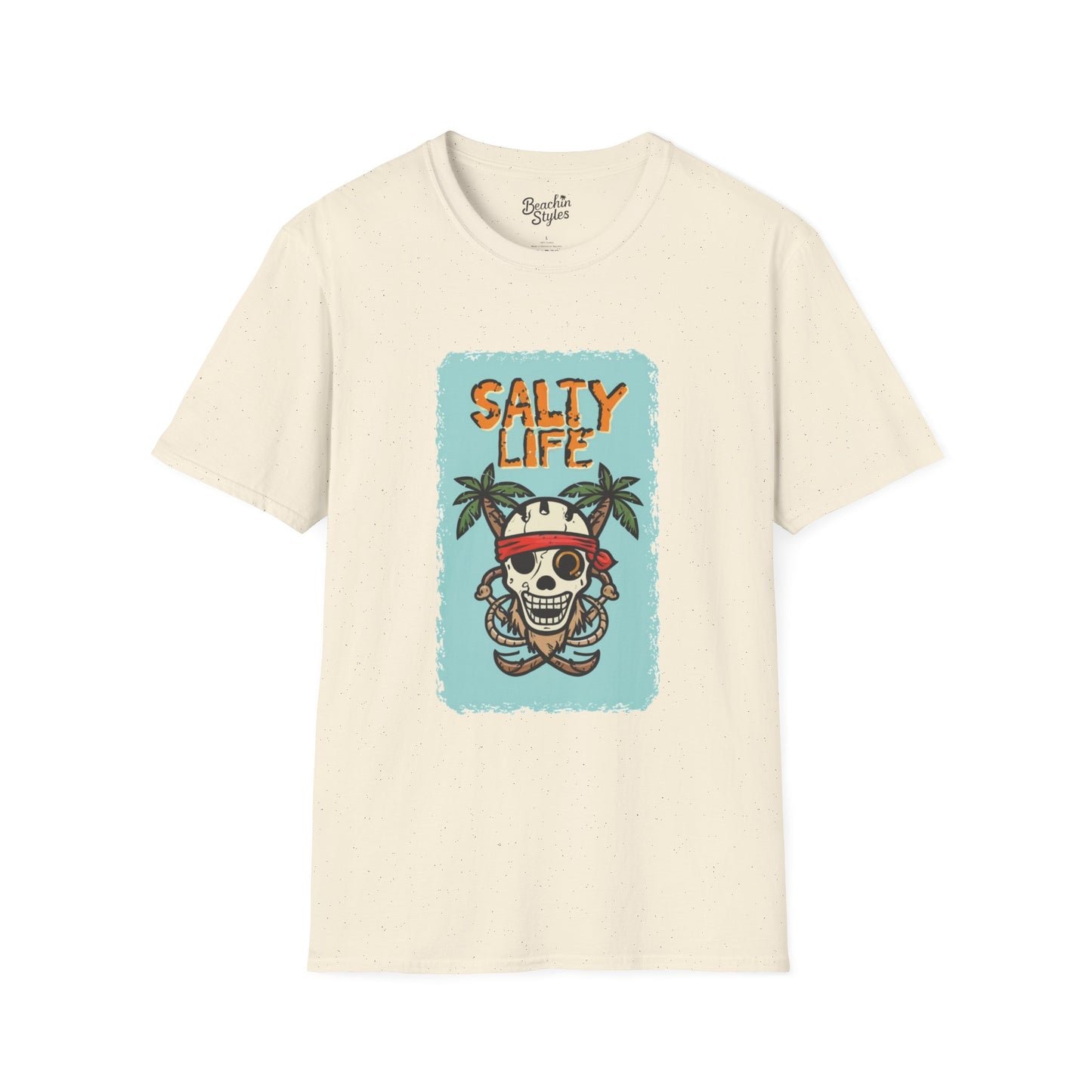 Salty Life Pirate - Unisex Softstyle T-Shirt