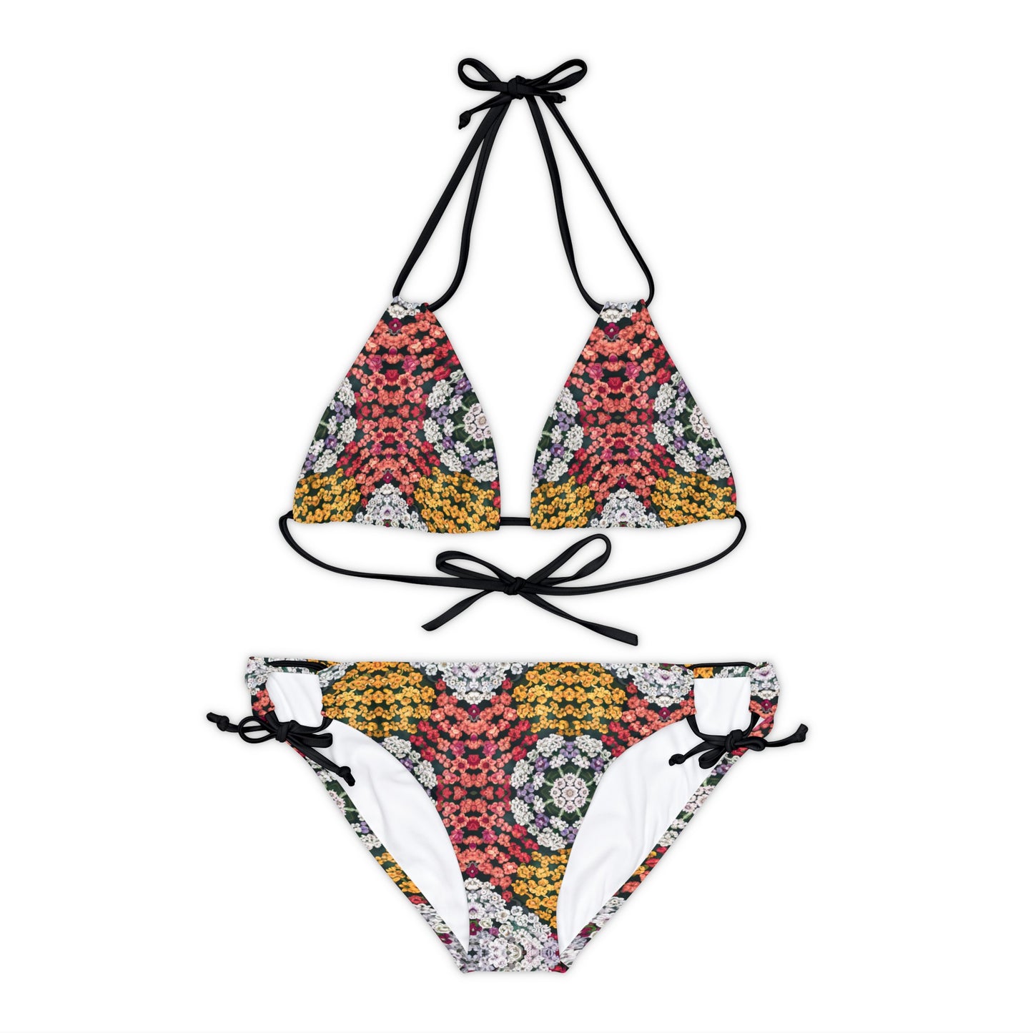 Yarrow Flower Strappy Bikini Set