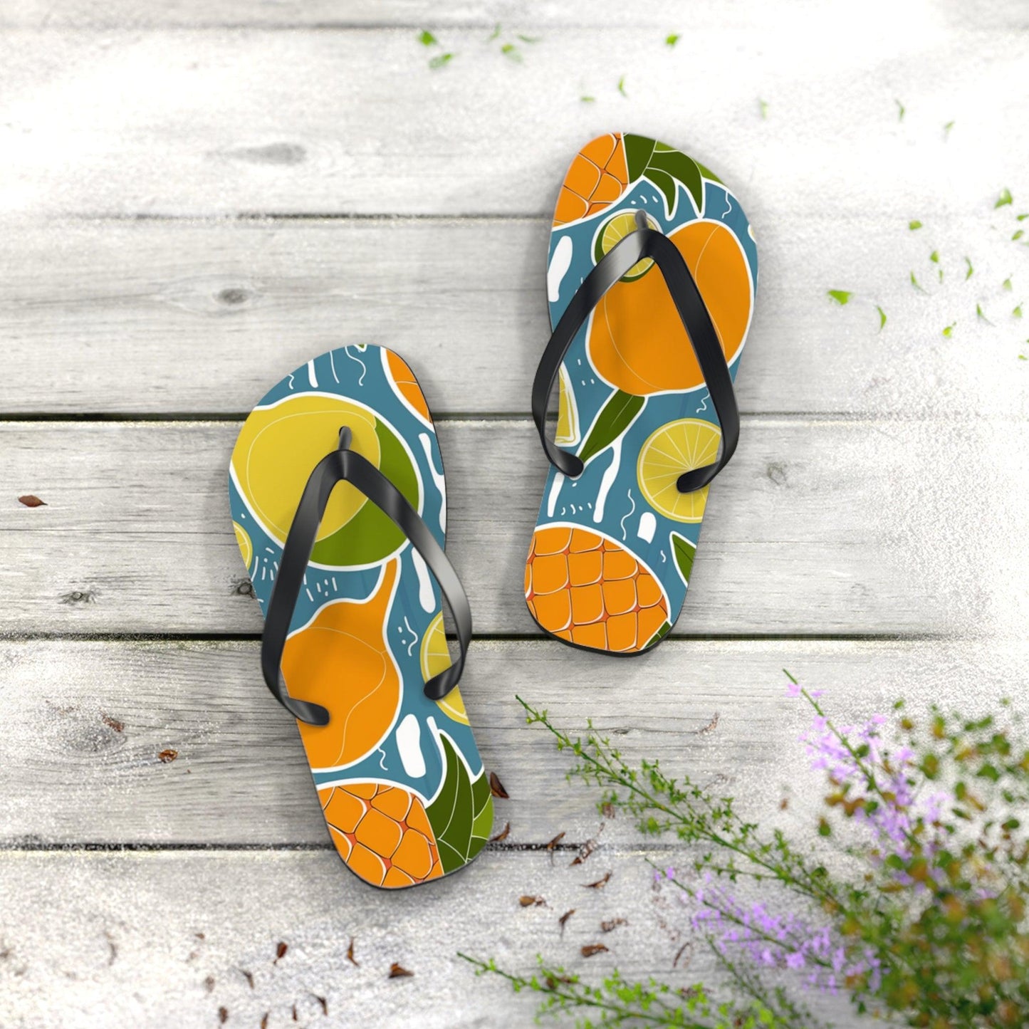 Tropical Fruit Inspired Flip Flops, Express Your Beach Loving Self - Coastal Collections