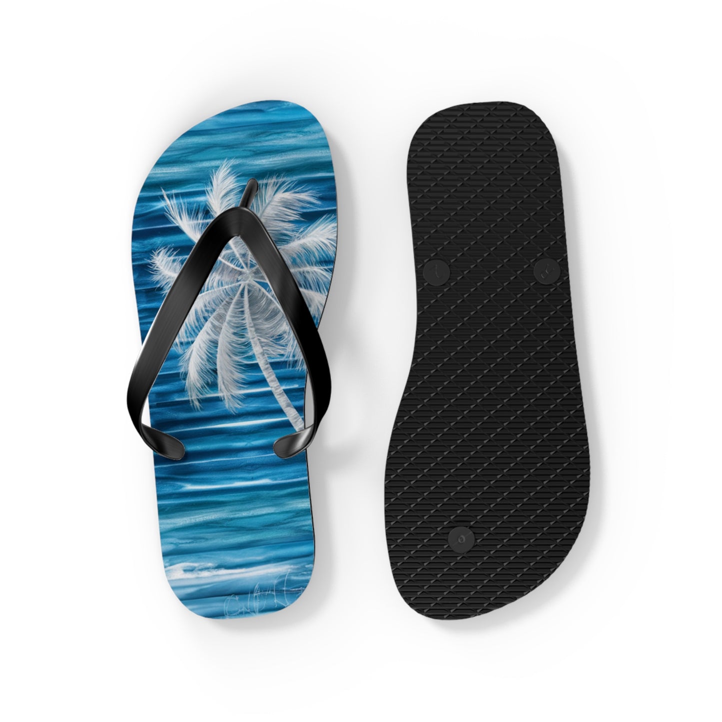 White Palmtree Beach - Flip Flops, Sandals