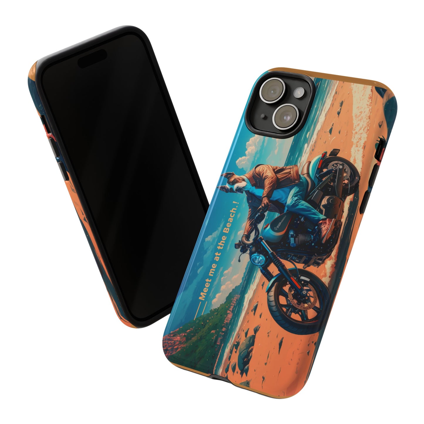 Let's Ride - Great Dane Biker Protective Phone Case