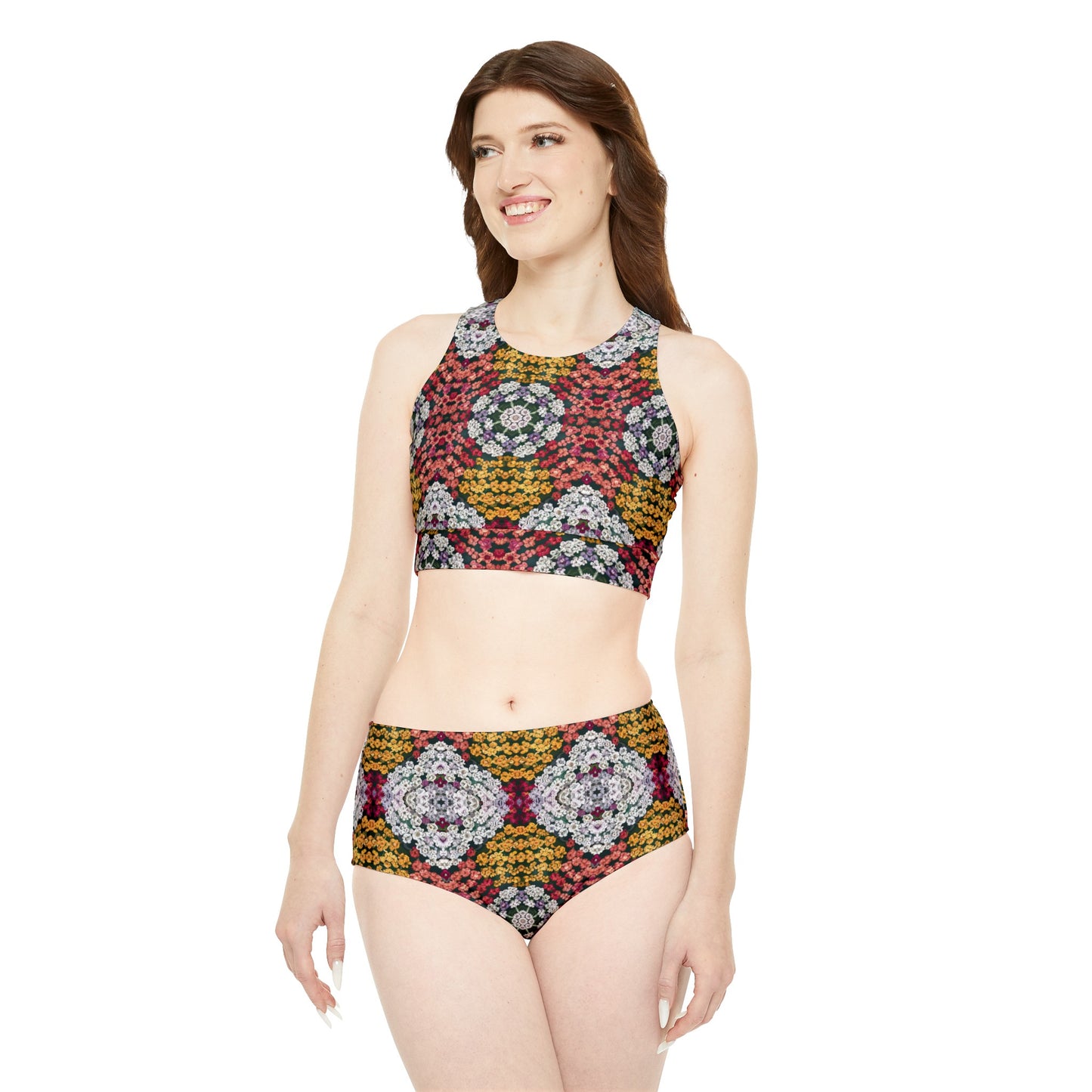 Yarrow Flower Sporty Bikini Set