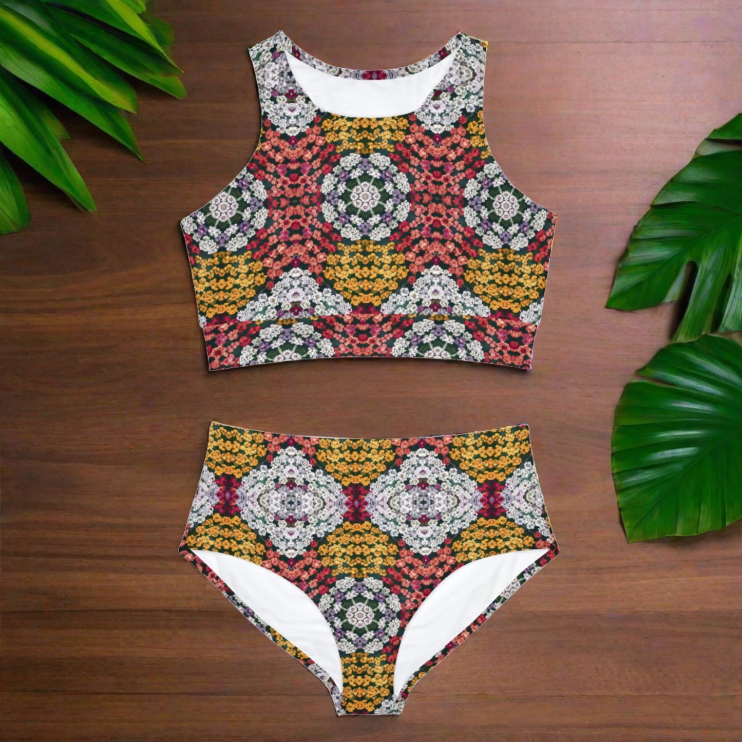 Yarrow Flower Sporty Bikini Set