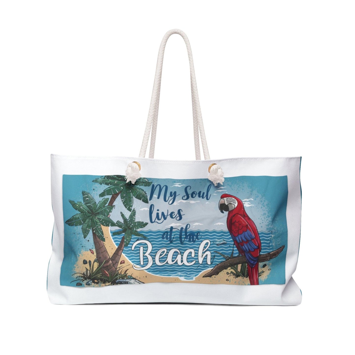 Beachin Styles© My Soul Lives at the Beach Weekender Bag - Coastal Collections