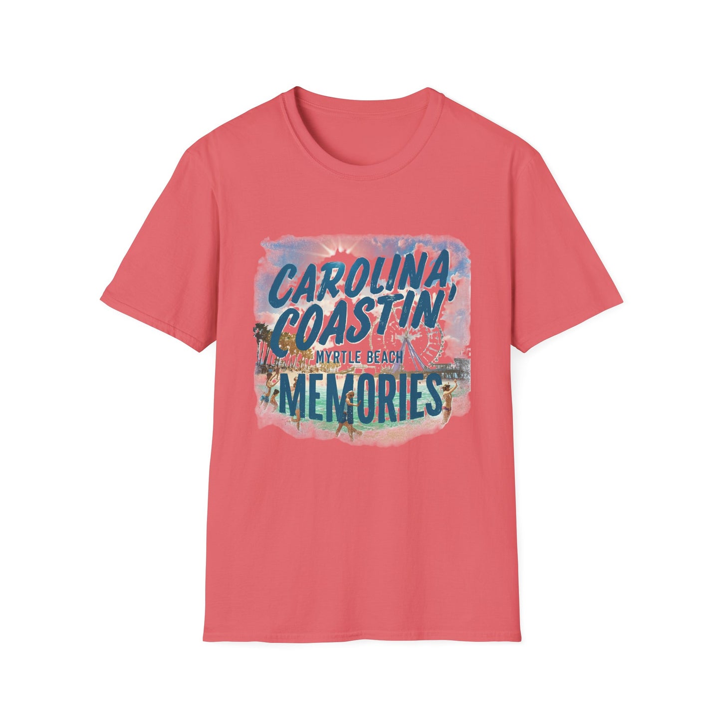 Carolina Coastin, Myrtle Beach - Unisex Softstyle T-Shirt