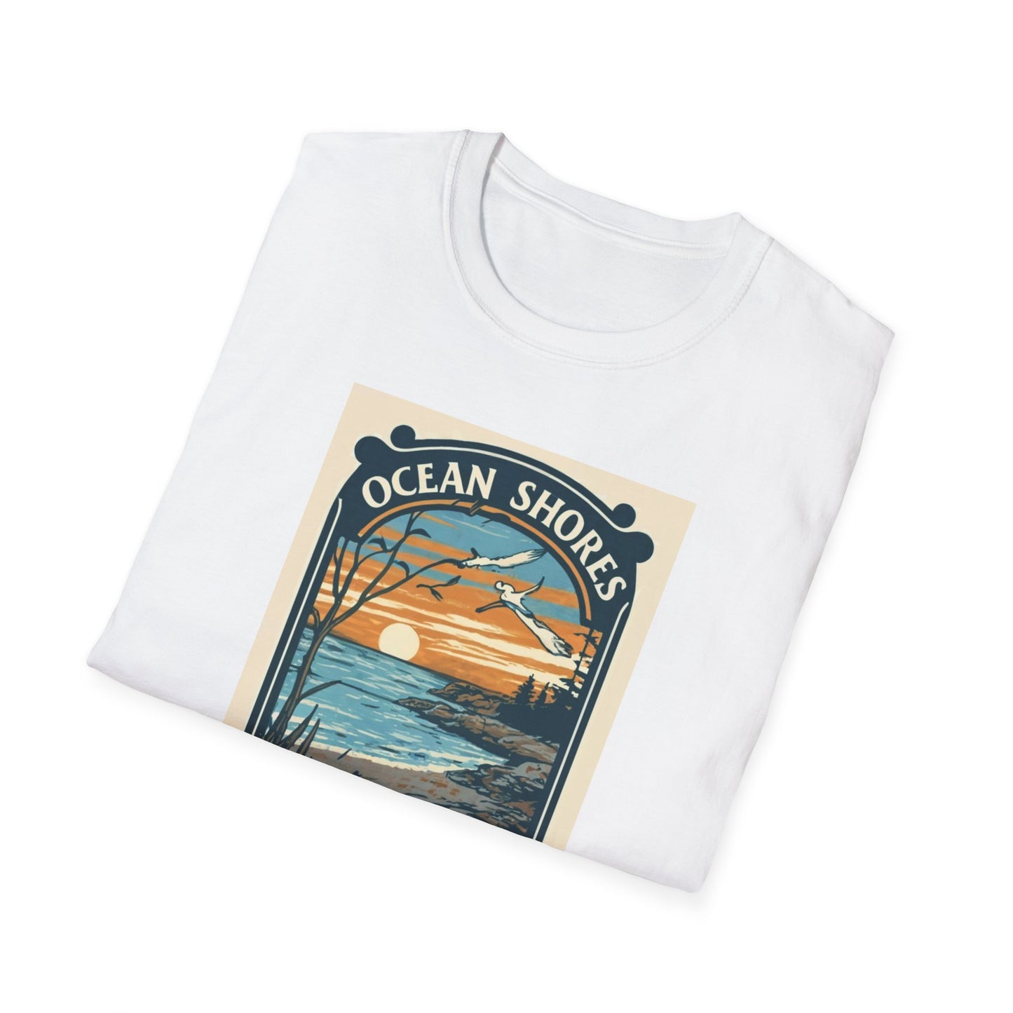 Ocean Shores Washington - Unisex Softstyle T-Shirt