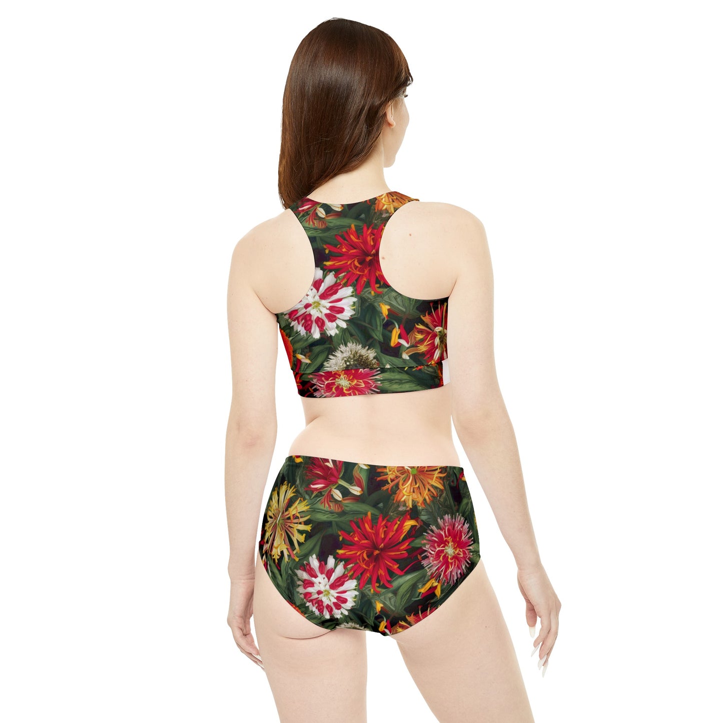 Lantana Flower Sporty Bikini Set