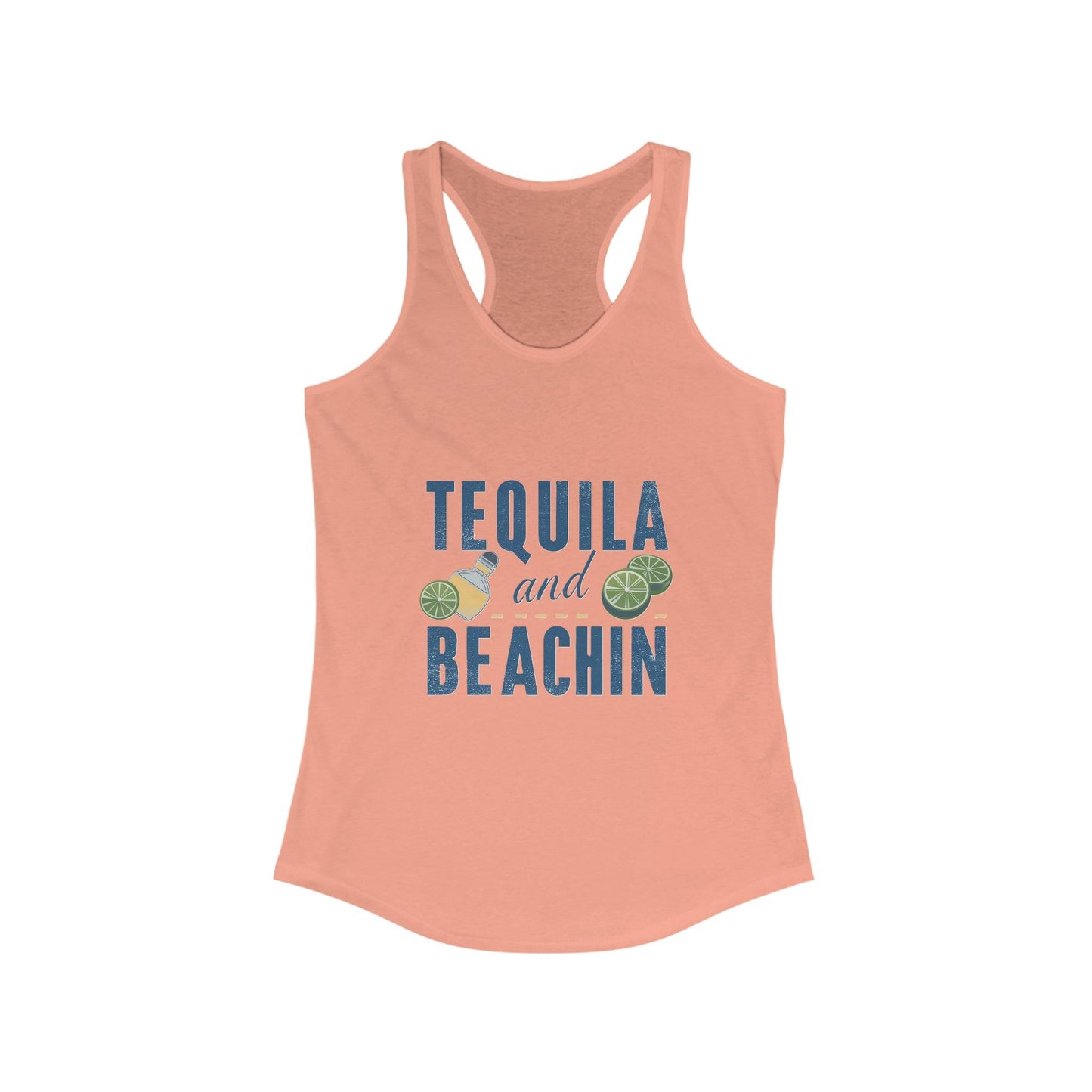 Tequila and Beachin - Tank Top - Capture the Essence of Beach Fun and Tequila Bliss! - Coastal Collections