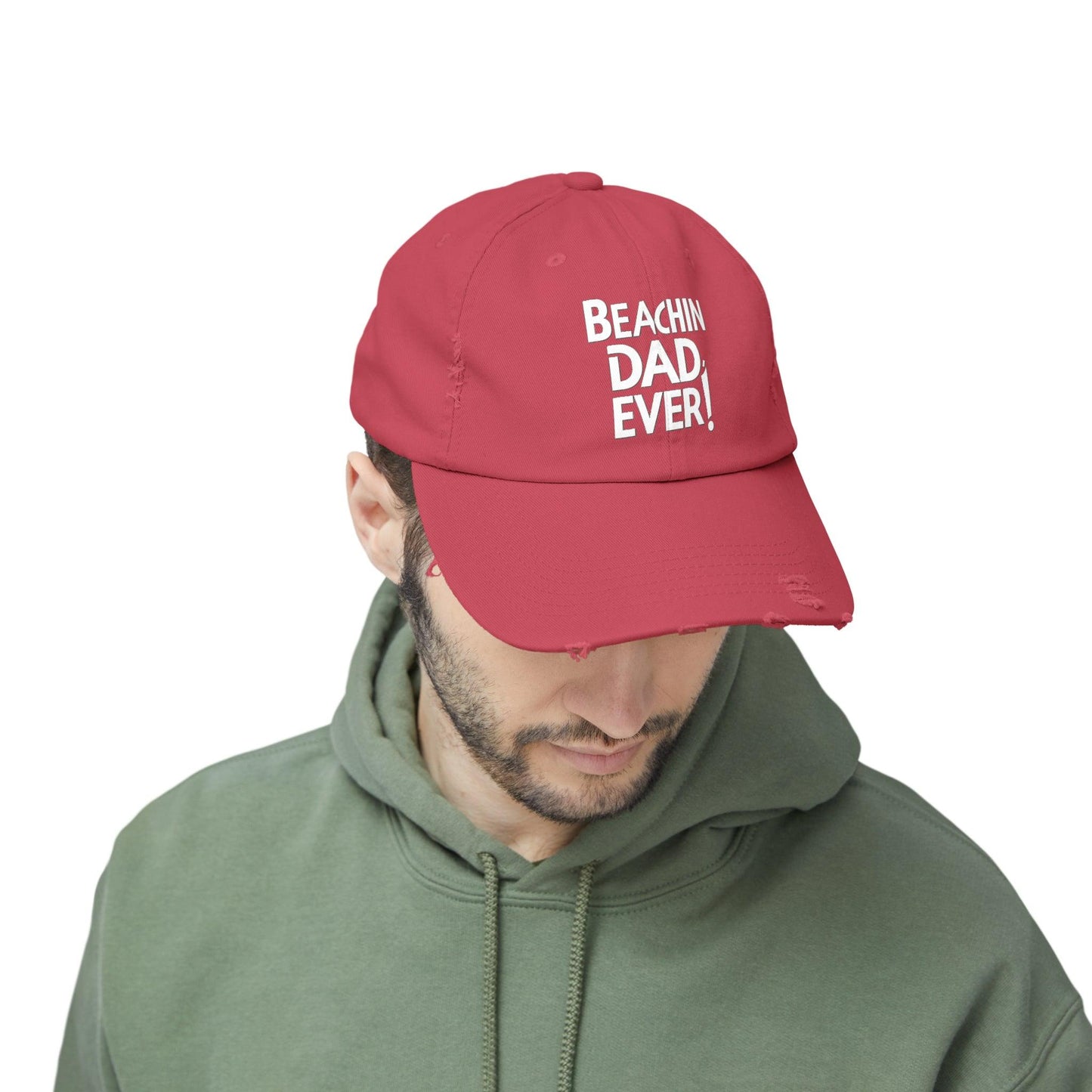 Beachin Dad Ever Distressed Cap - Coastal Collections