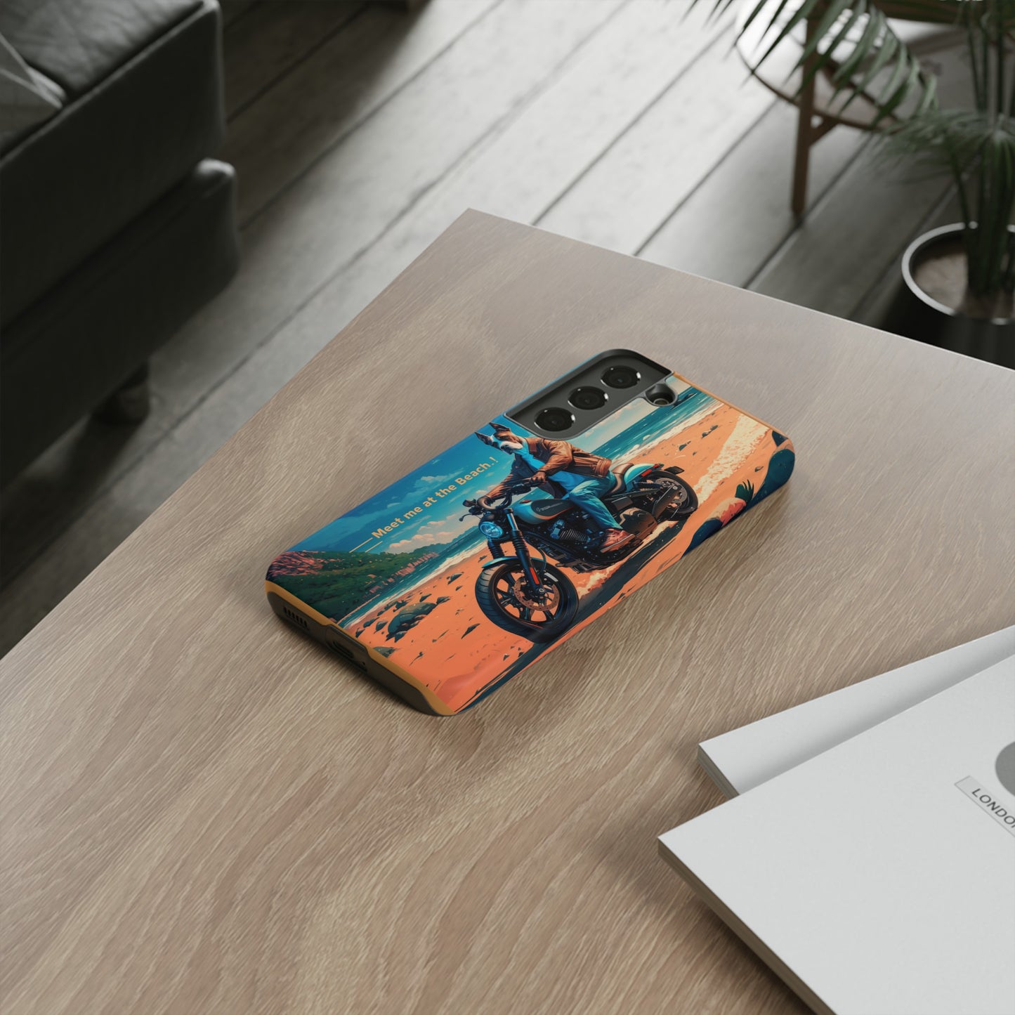 Let's Ride - Great Dane Biker Protective Phone Case