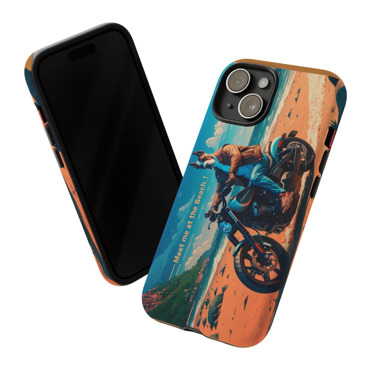 Let's Ride - Great Dane Biker Protective Phone Case