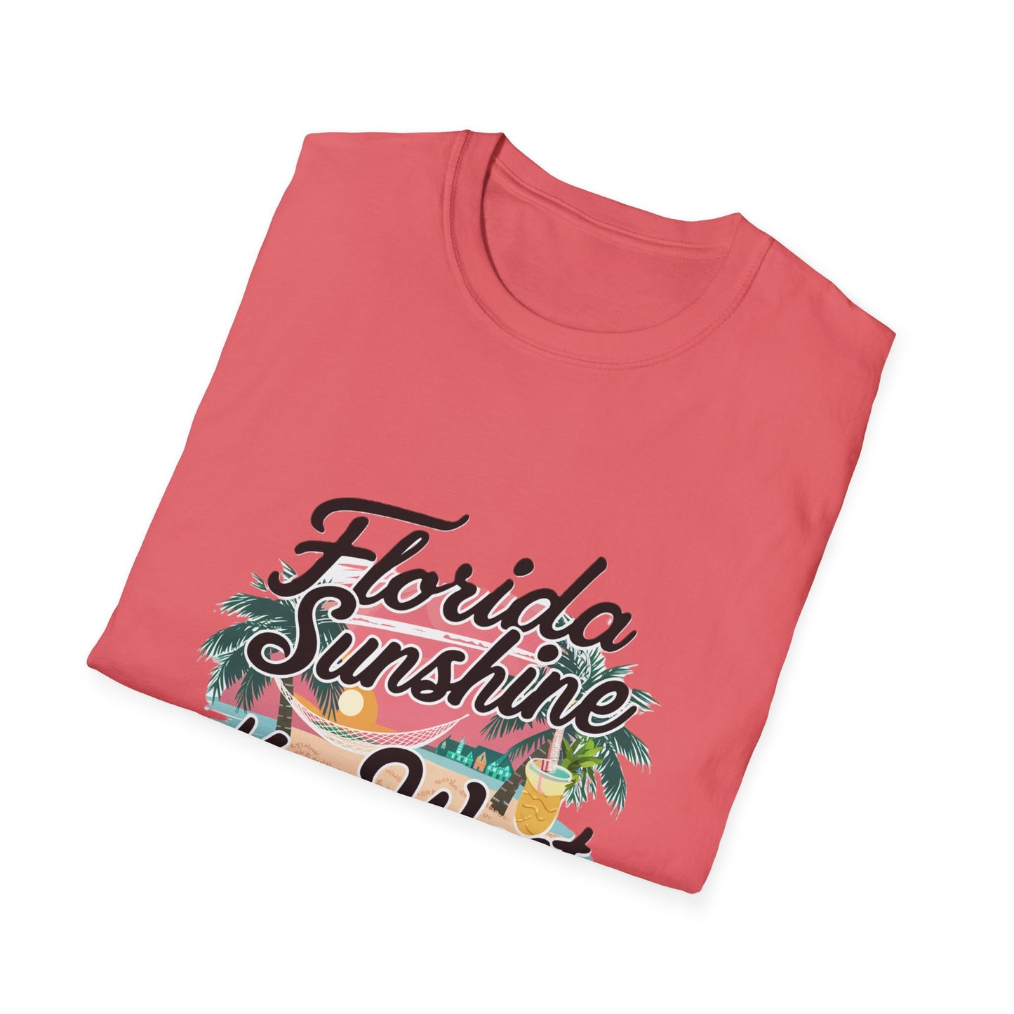 Keywest Florida Sunshine, State of Mind - Unisex Softstyle T-Shirt