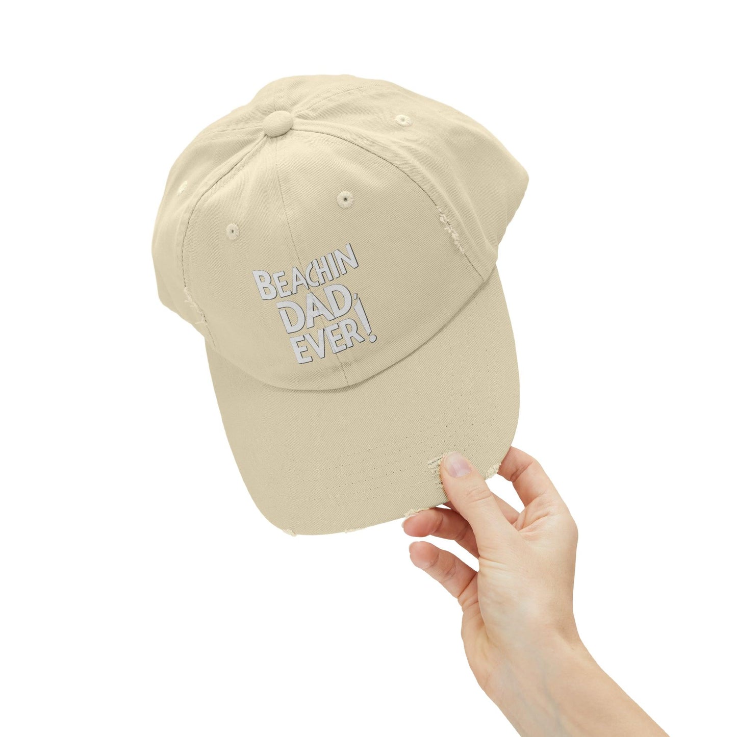 Beachin Dad Ever Distressed Cap - Coastal Collections