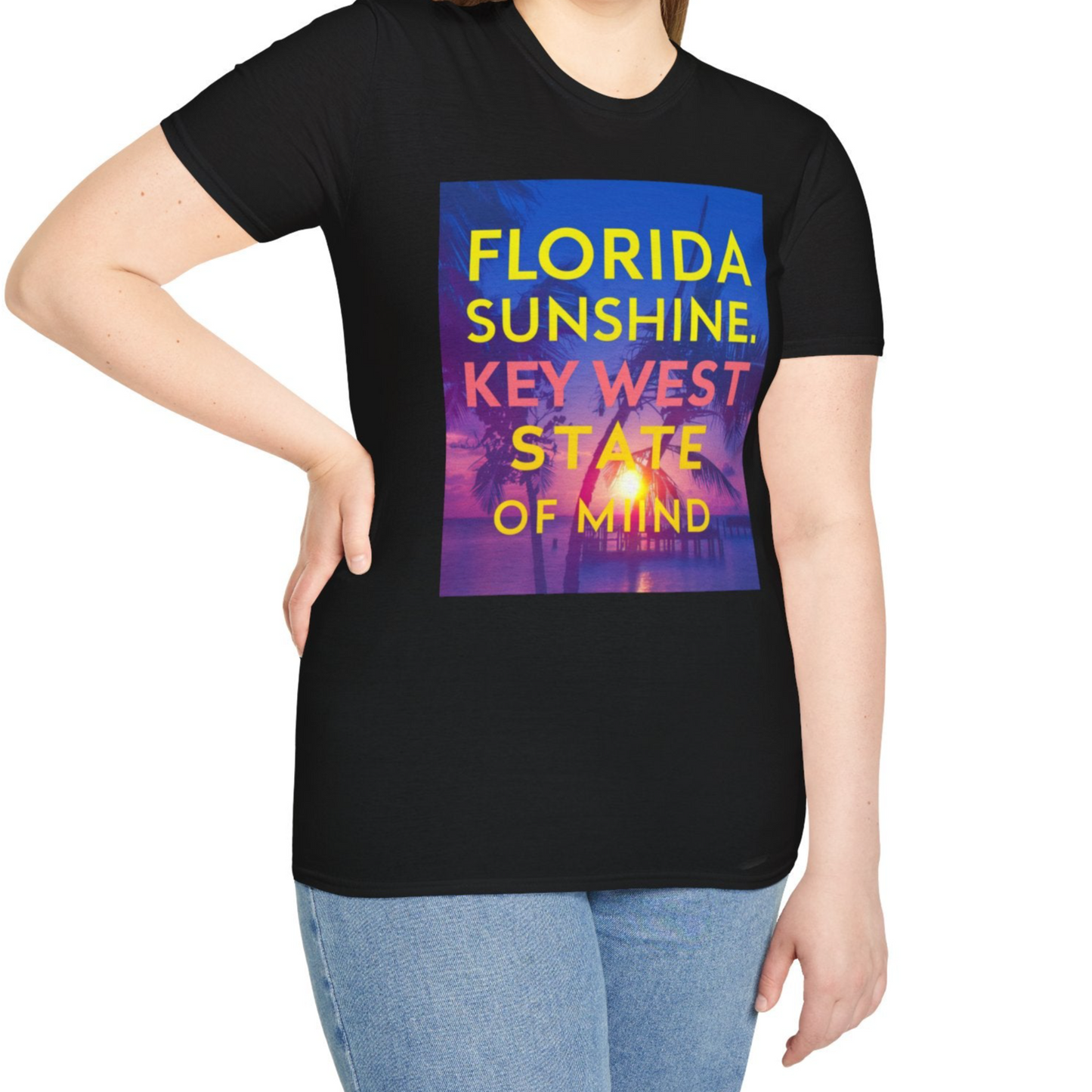 Florida Sunshine, Keywest - Unisex Softstyle T-Shirt