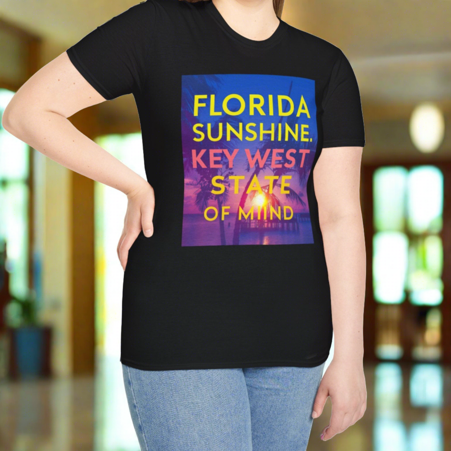 Florida Sunshine, Keywest - Unisex Softstyle T-Shirt