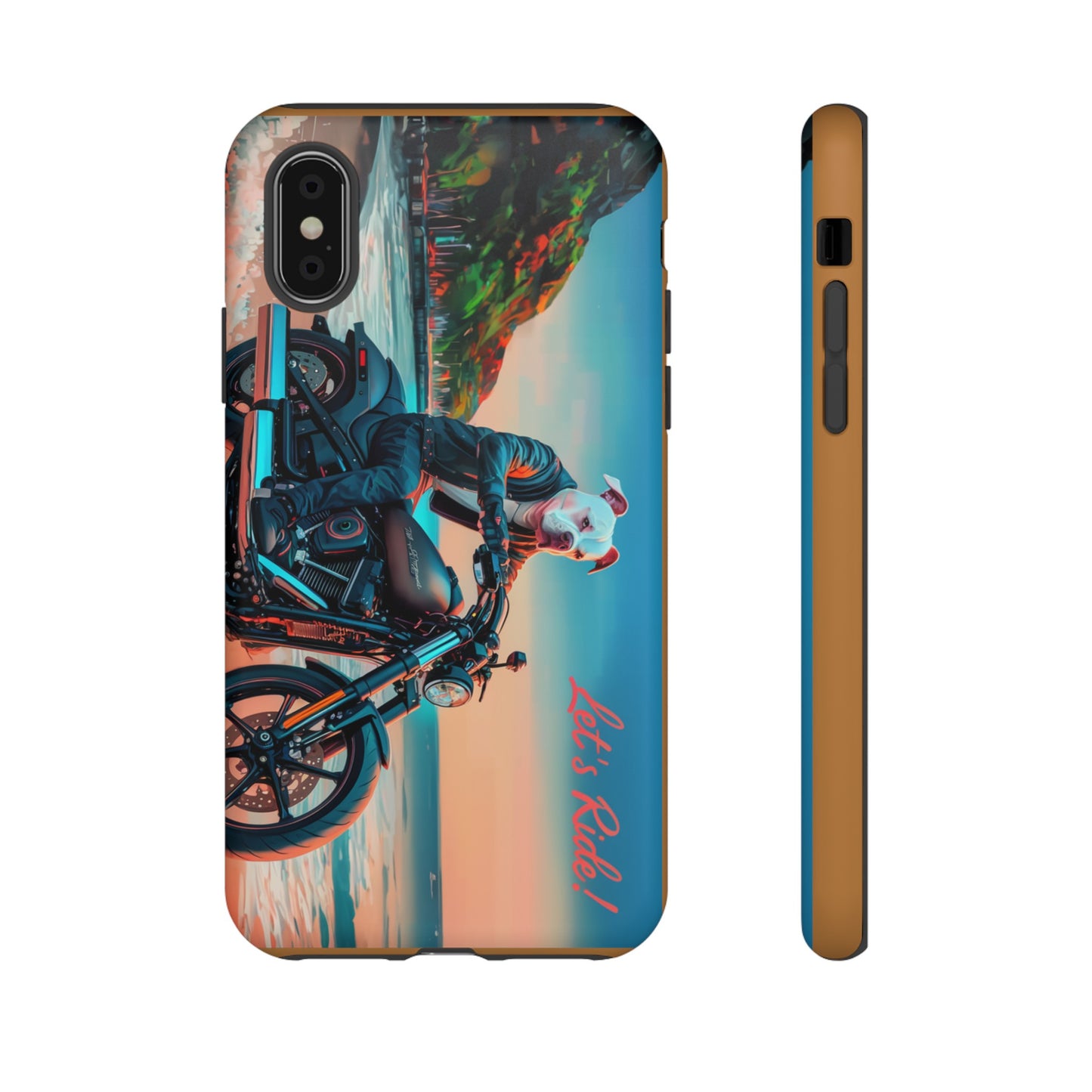 Let's Ride - Bulldog Biker Protective Phone Case