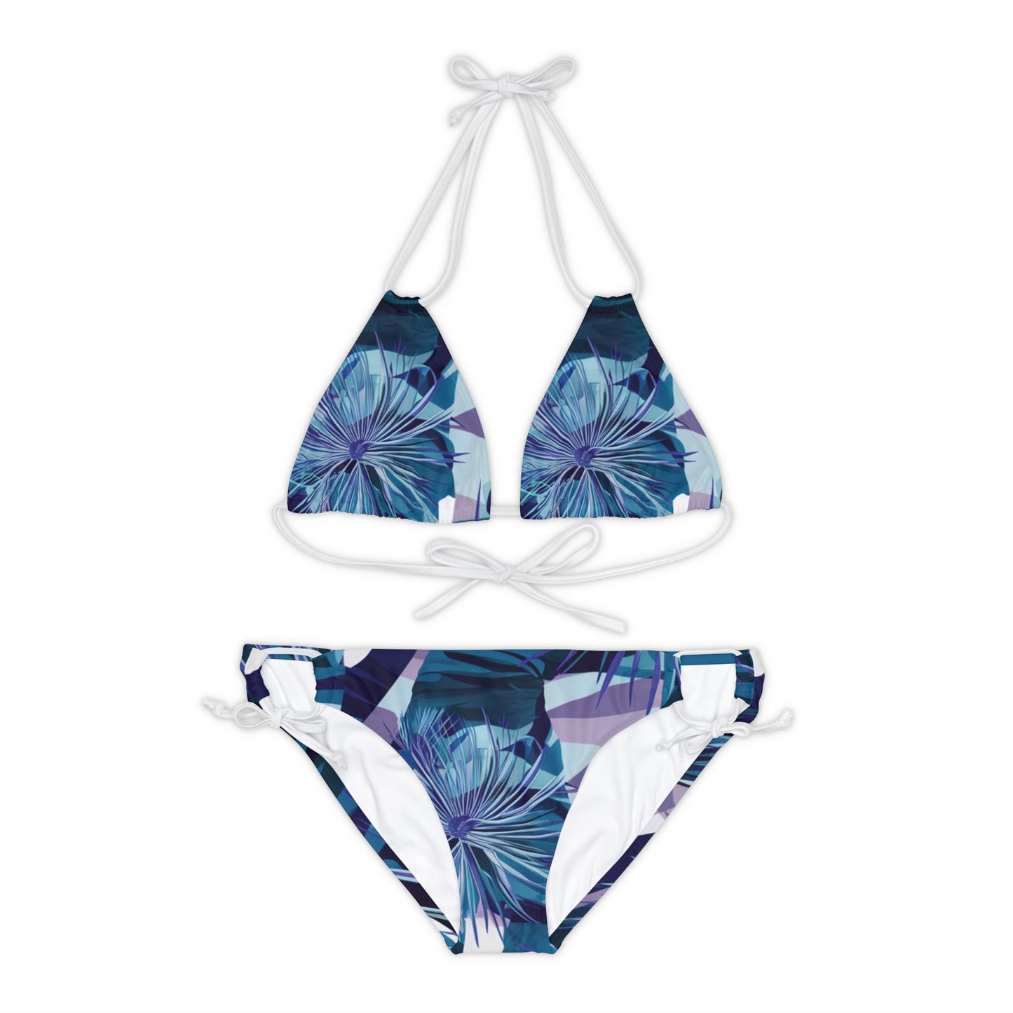 Holly Flower Strappy Bikini Set