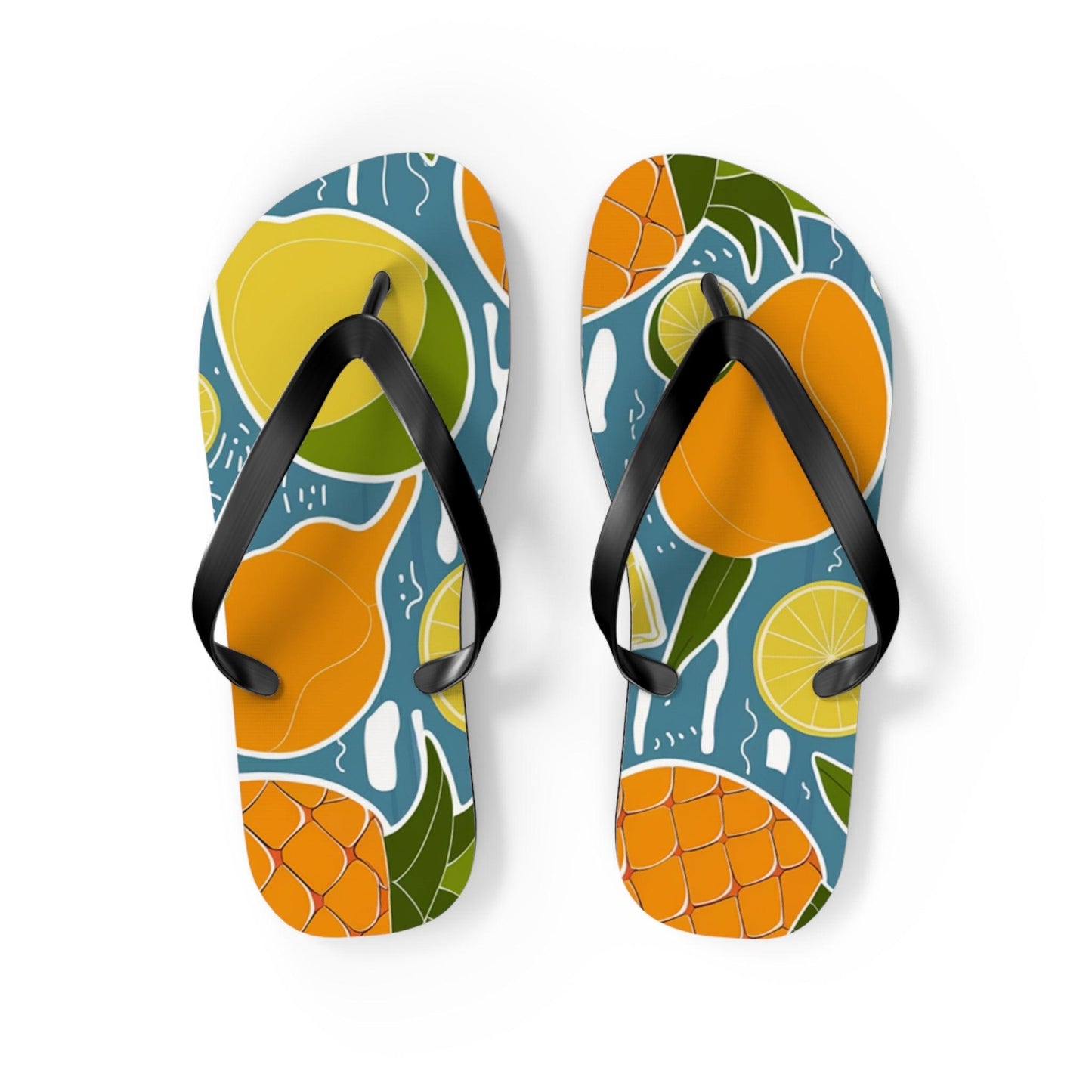 Tropical Fruit Inspired Flip Flops, Express Your Beach Loving Self - Coastal Collections