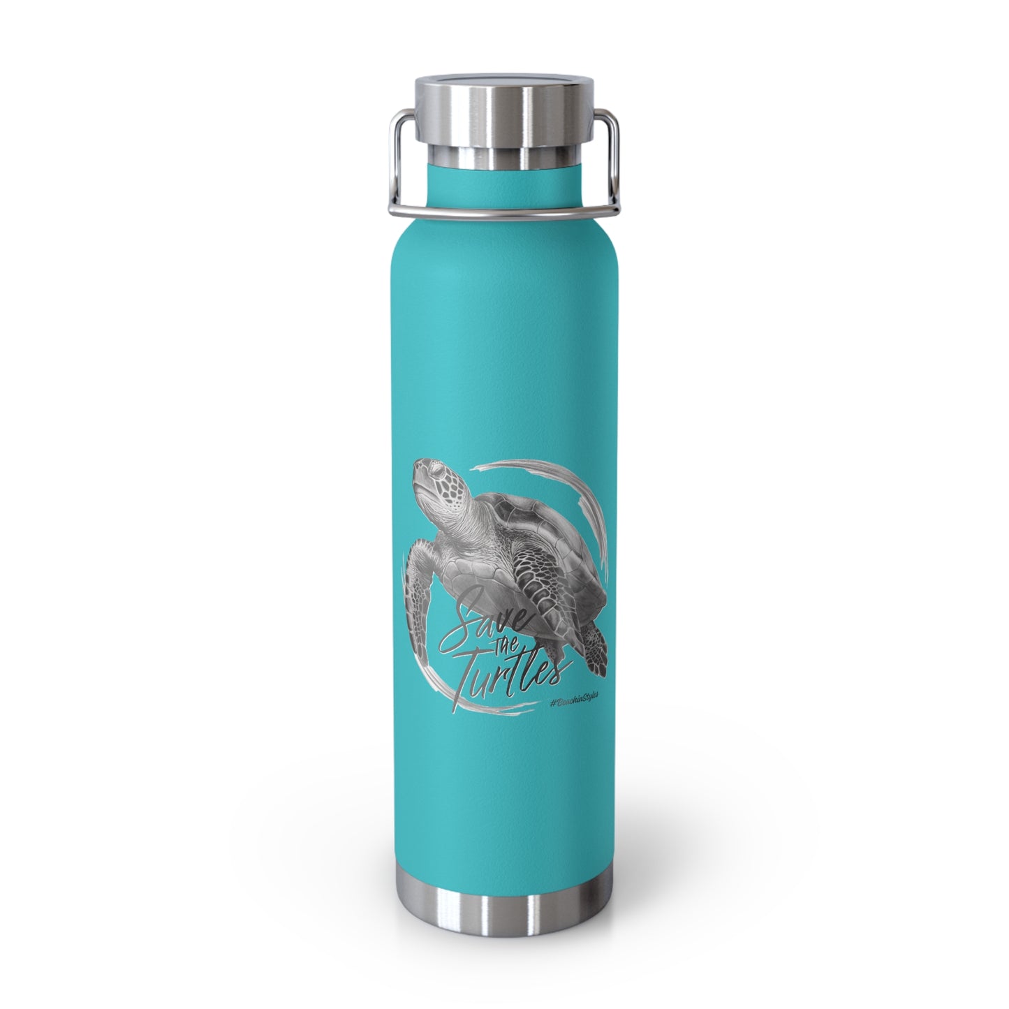 Save the Turtles Copper Vacuum Insulated 22oz Bottle