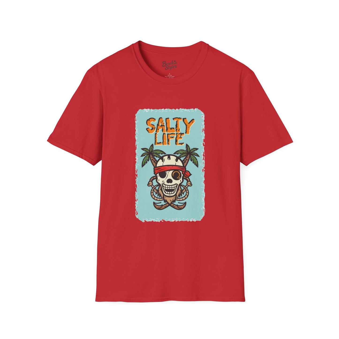 Salty Life Pirate - Unisex Softstyle T-Shirt