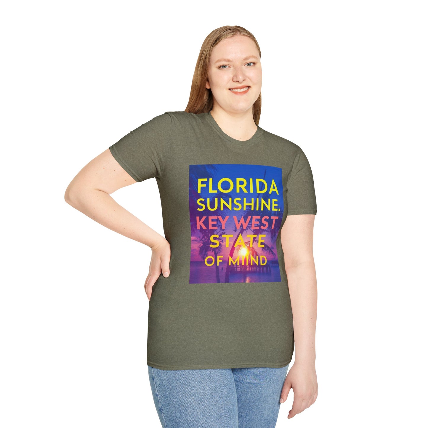 Florida Sunshine, Keywest - Unisex Softstyle T-Shirt