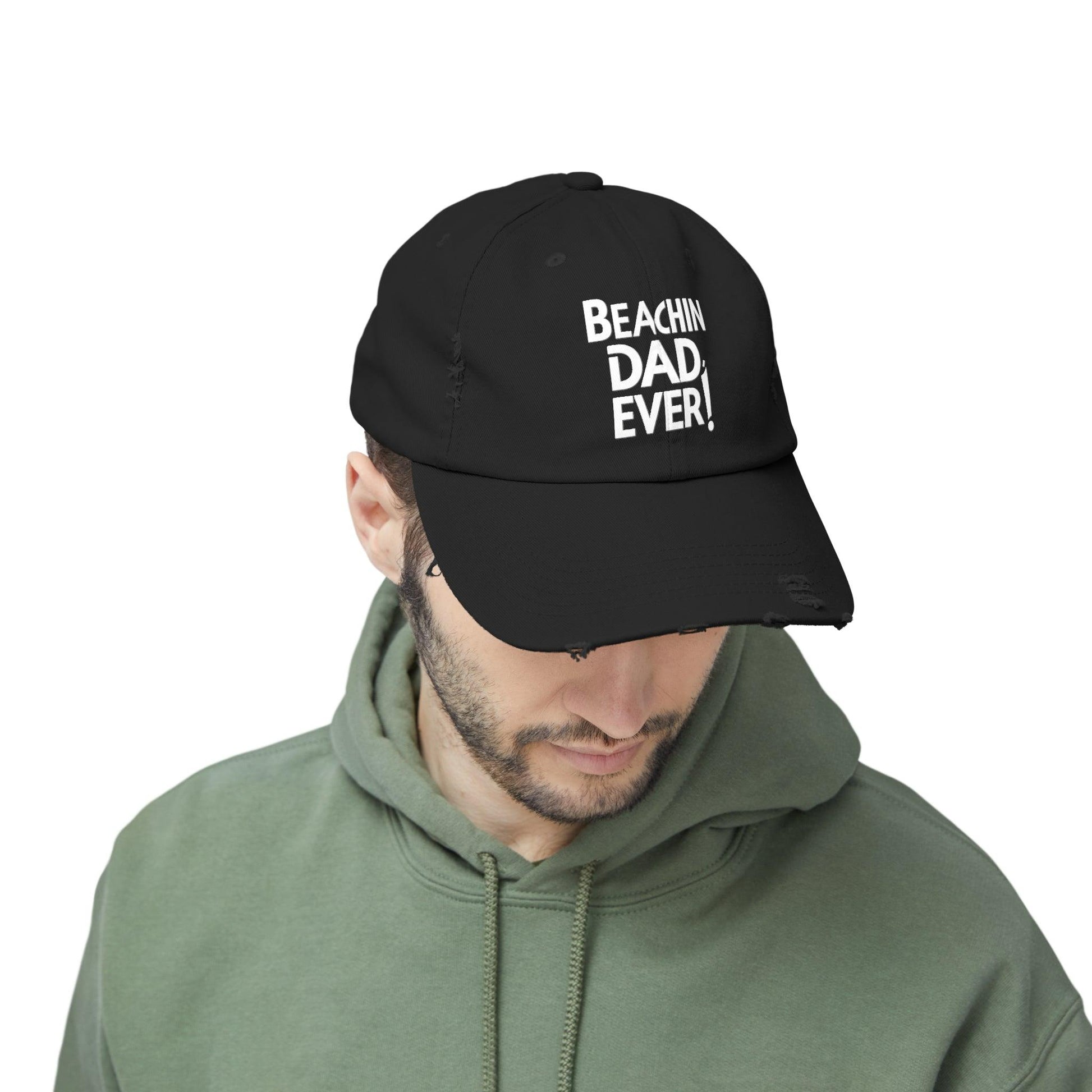 Beachin Dad Ever Distressed Cap - Coastal Collections