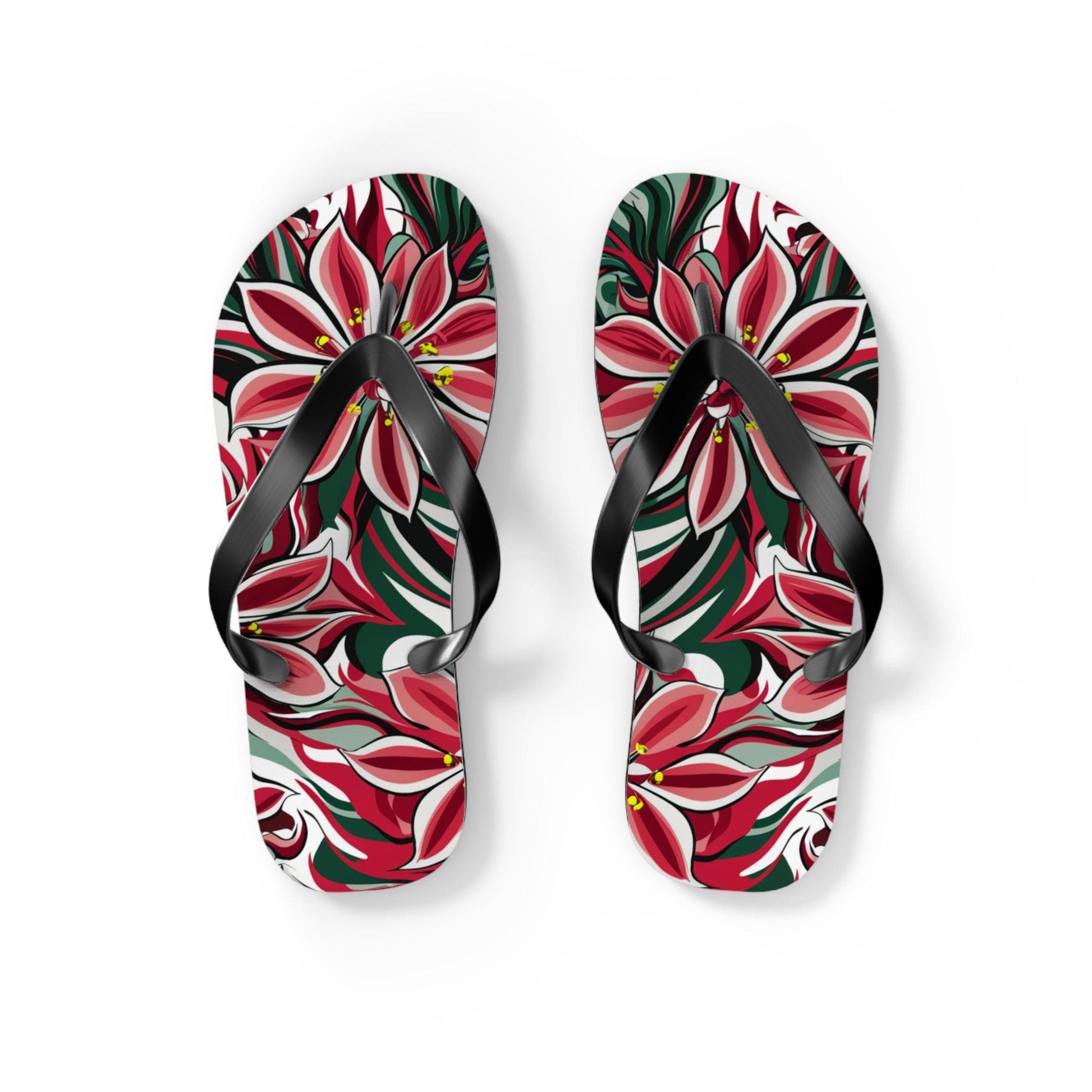 Oleander Flower Inspired Flip Flops, Express Your Beach Loving Self - Coastal Collections