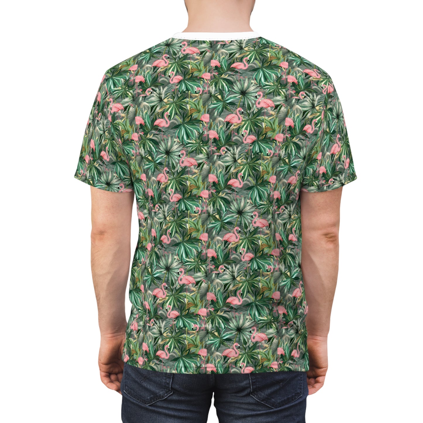 Palm Trees and Flamingos - Men's Tee