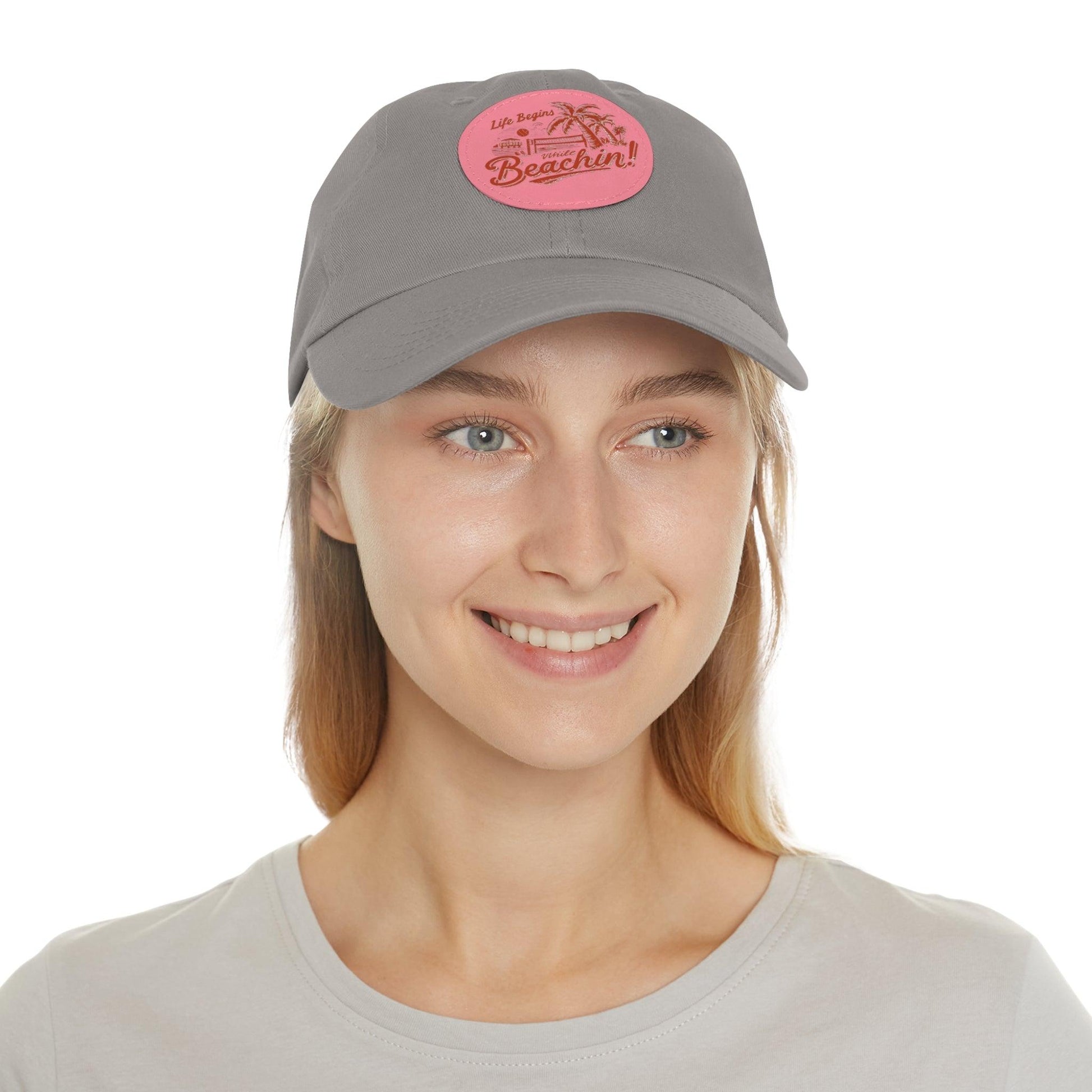 Life Begins While Beachin, Hot Moms Beach Cap, Beach Hair Day Hat - Coastal Collections