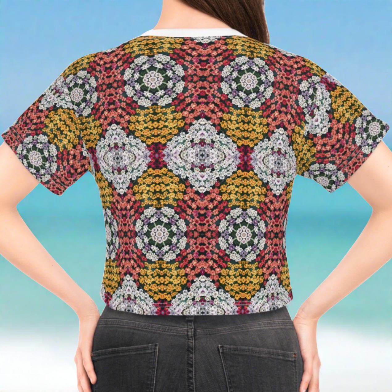 Yarrow Beach Gardens SRP Crop Top Beachwear