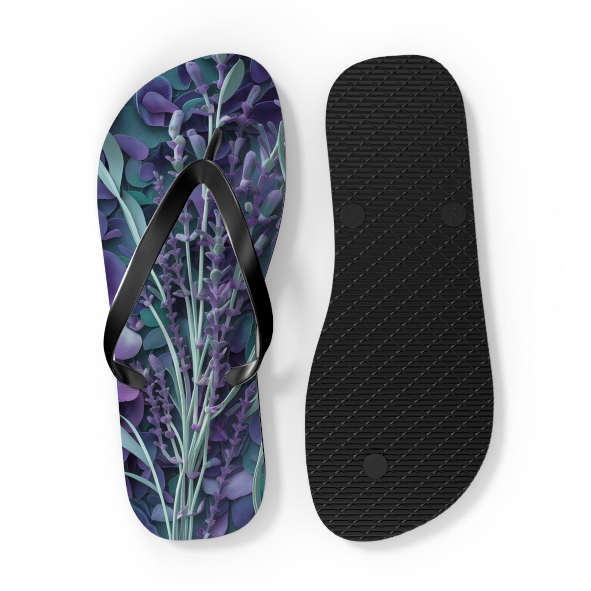 Lavendar Inspired Flip Flops, Express Your Beach Loving Self - Coastal Collections