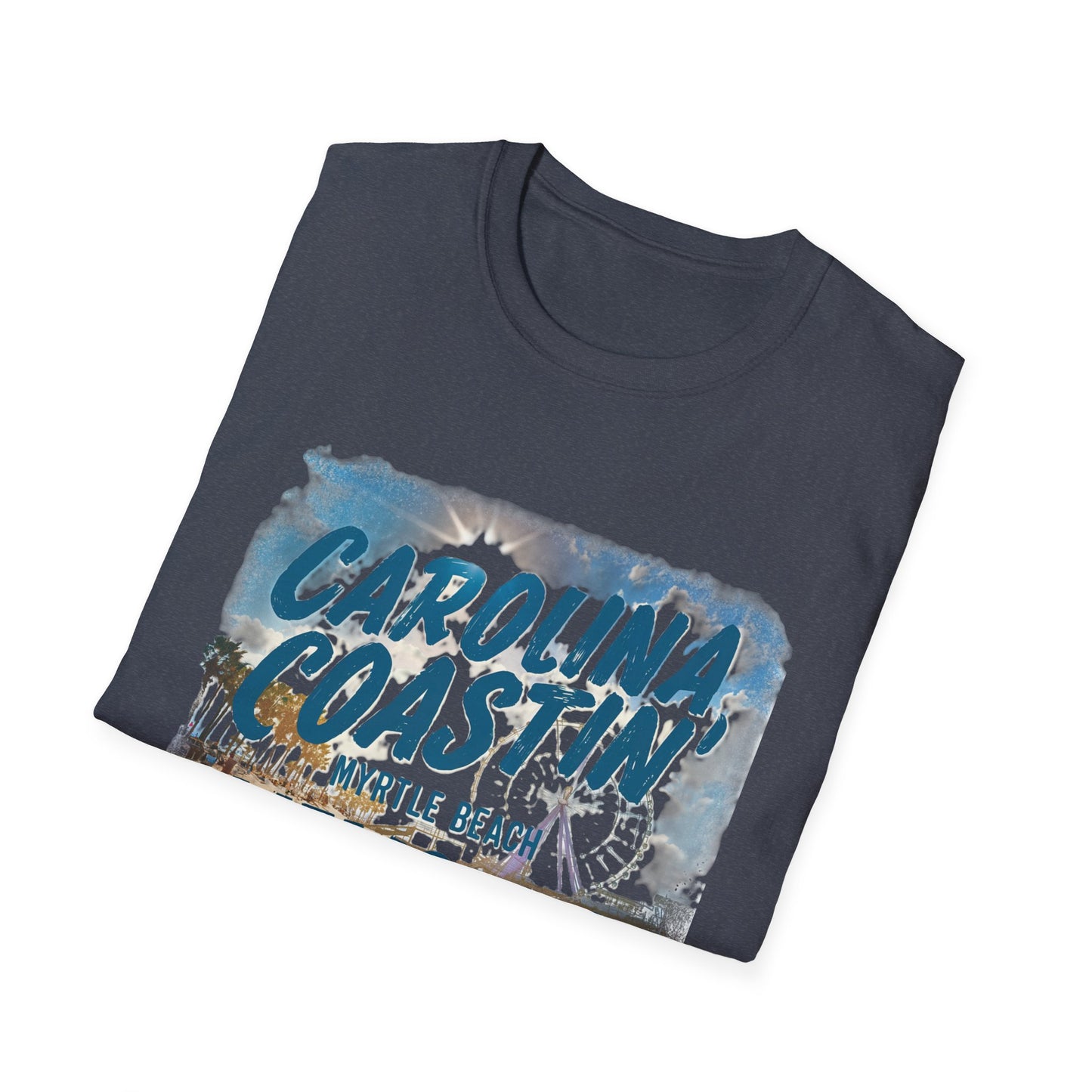 Carolina Coastin, Myrtle Beach - Unisex Softstyle T-Shirt