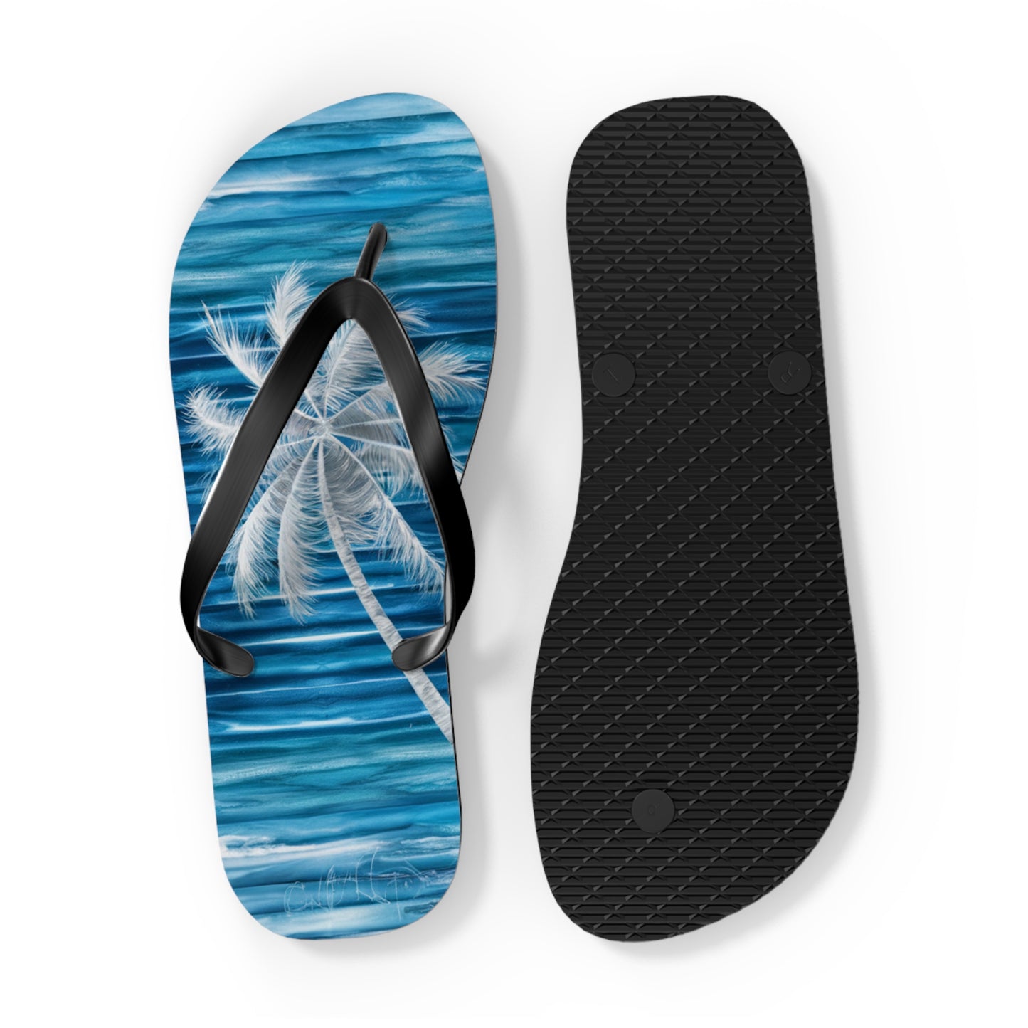 White Palmtree Beach - Flip Flops, Sandals