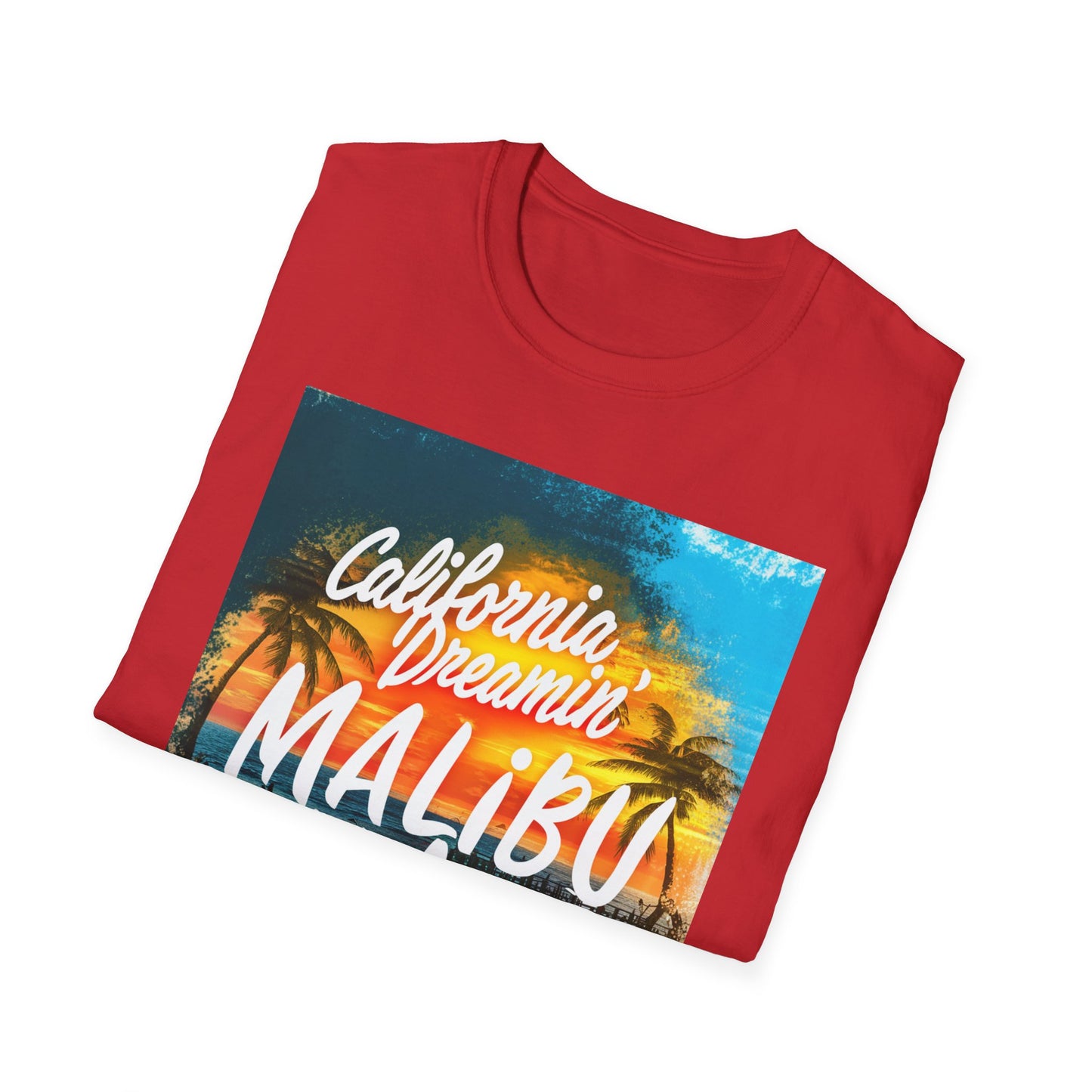 California Dreamin, Malibu Vibes - Unisex Softstyle T-Shirt