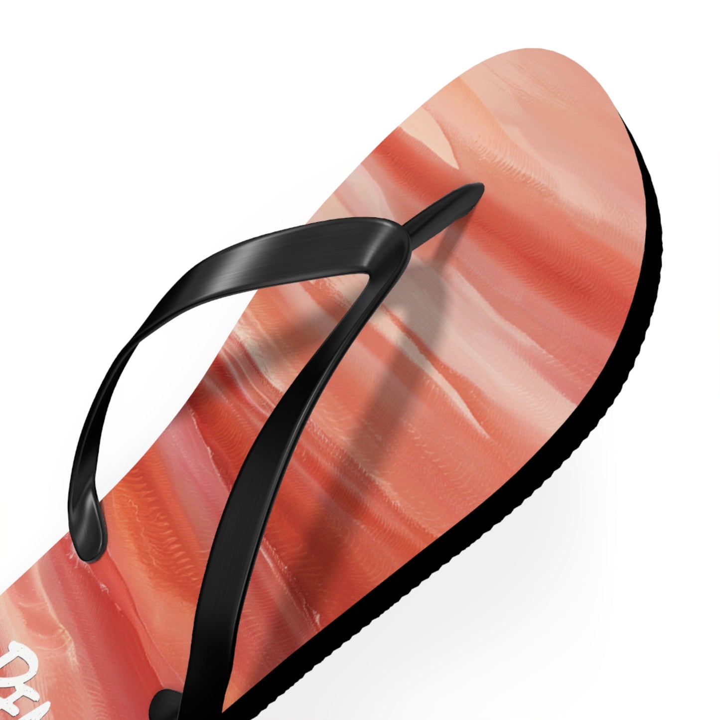 Beachin Mom Coral Abstract Beach - Flip Flops, Sandals