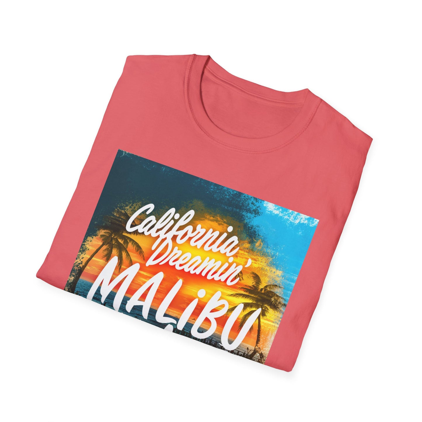 California Dreamin, Malibu Vibes - Unisex Softstyle T-Shirt