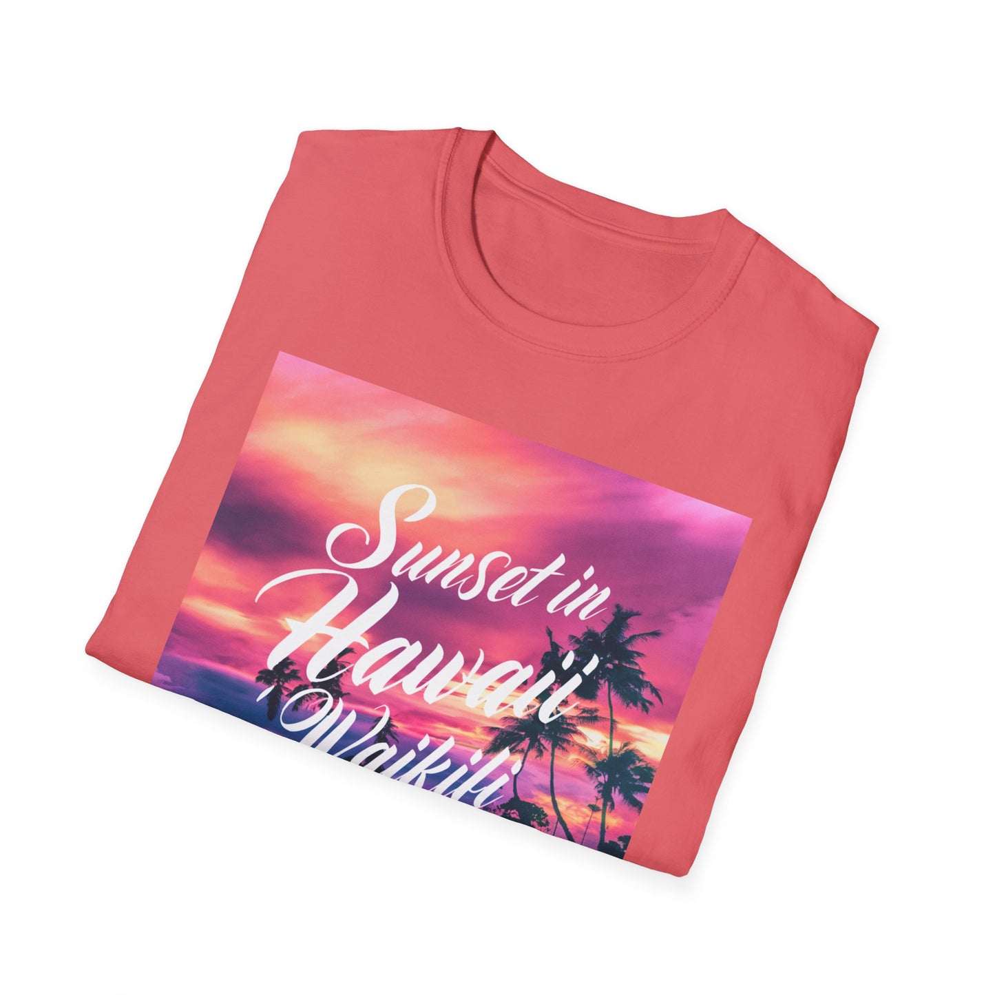 Hawaii Sunset, Wanderlust - Unisex Softstyle T-Shirt