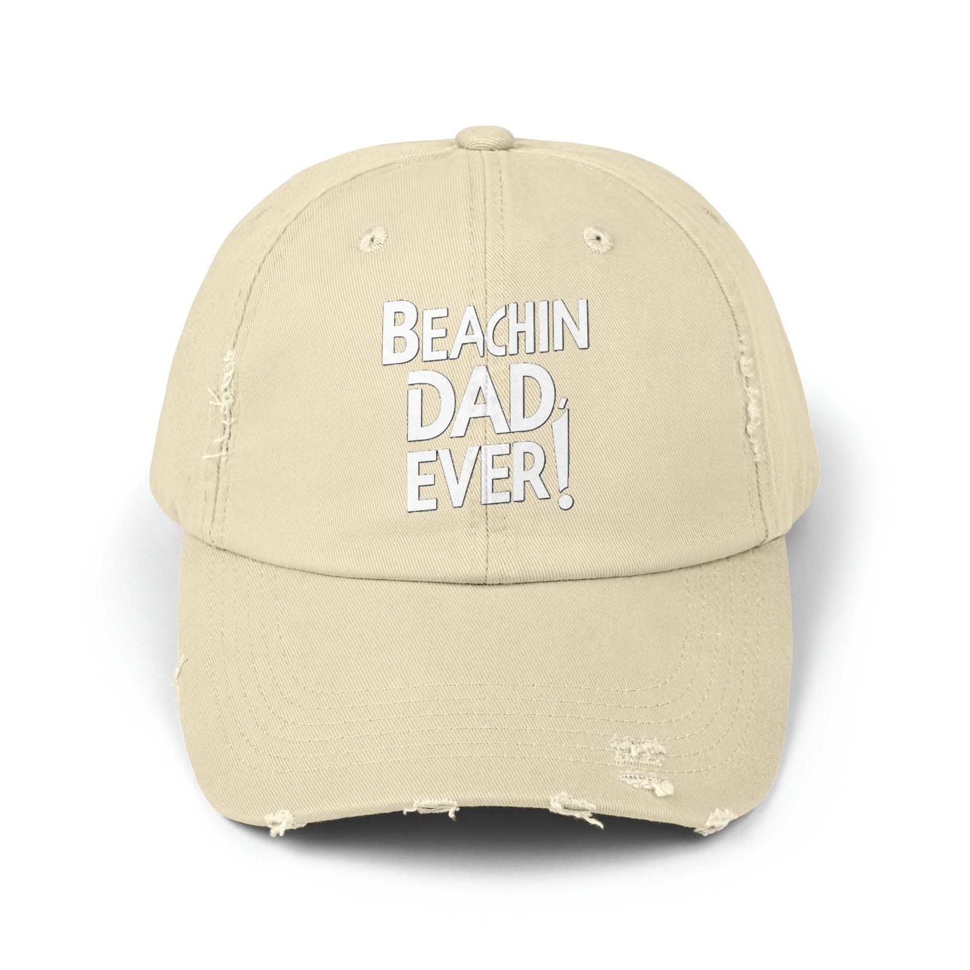 Beachin Dad Ever Distressed Cap - Coastal Collections