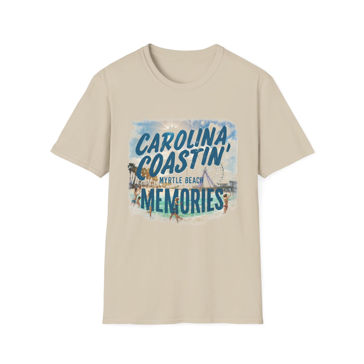 Carolina Coastin, Myrtle Beach - Unisex Softstyle T-Shirt