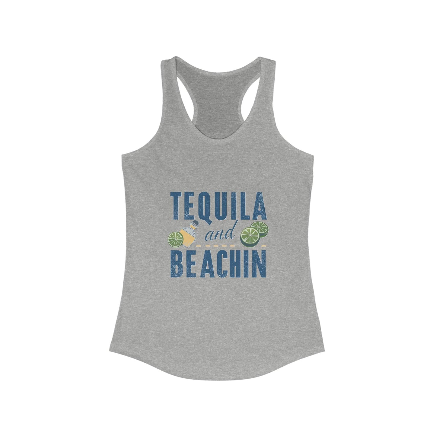 Tequila and Beachin - Tank Top - Capture the Essence of Beach Fun and Tequila Bliss! - Coastal Collections