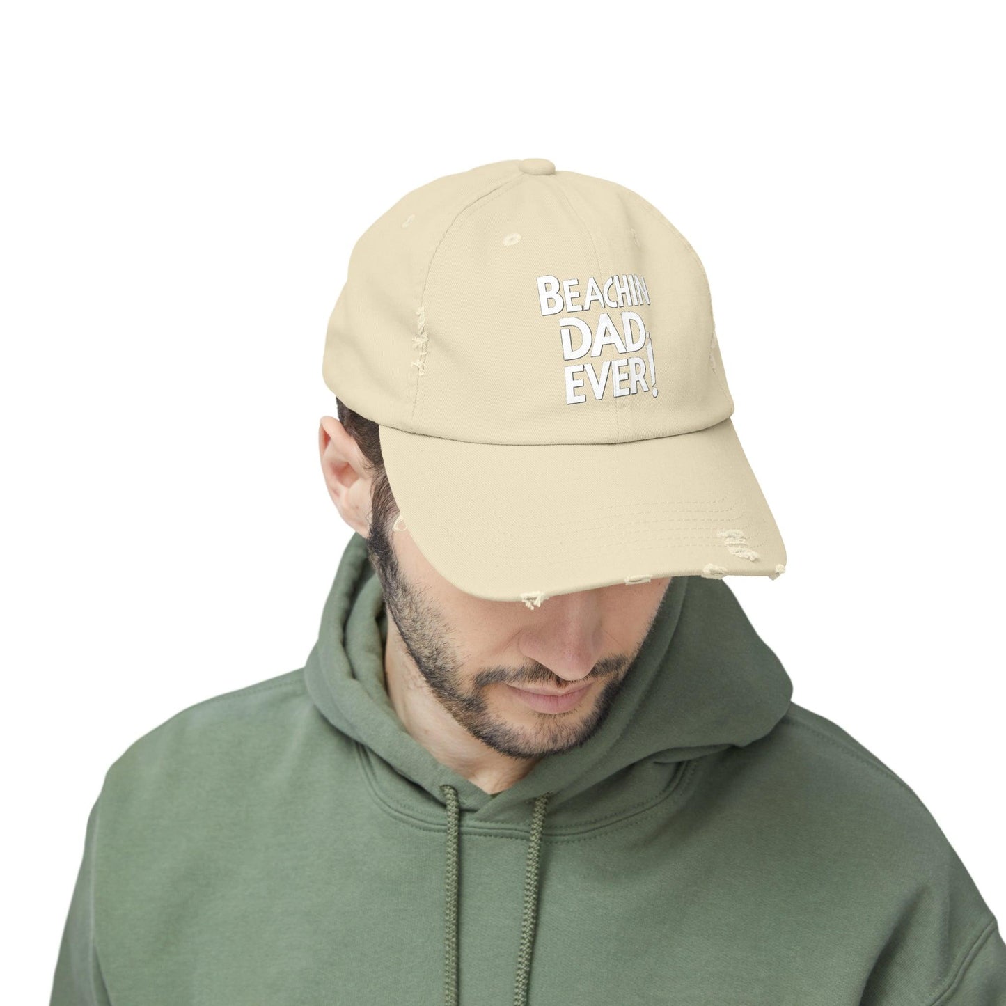 Beachin Dad Ever Distressed Cap - Coastal Collections