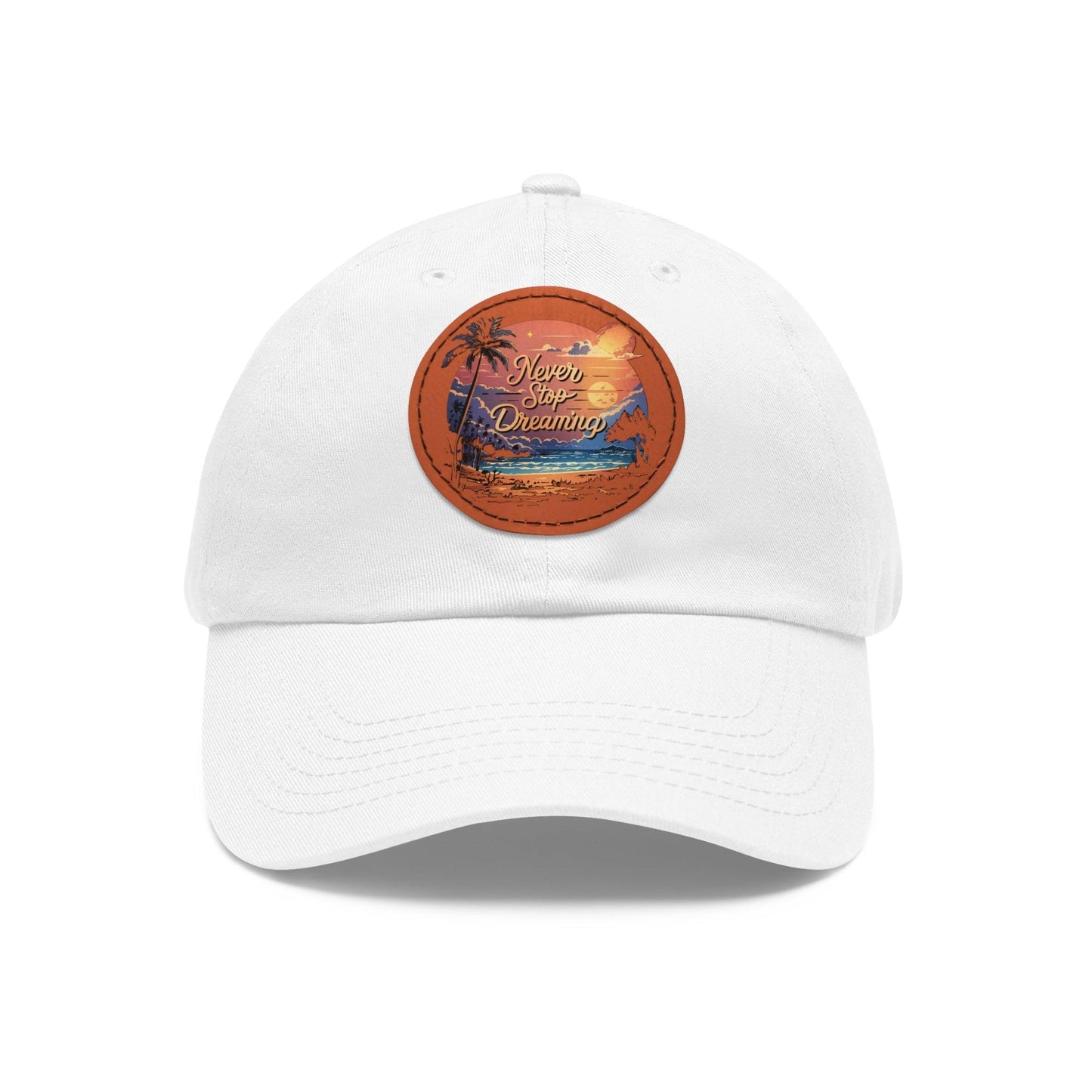 Never Stop Dreamin Cap, Beach Hair Day Hat, Inspirational Beach Inspired Cap - Coastal Collections